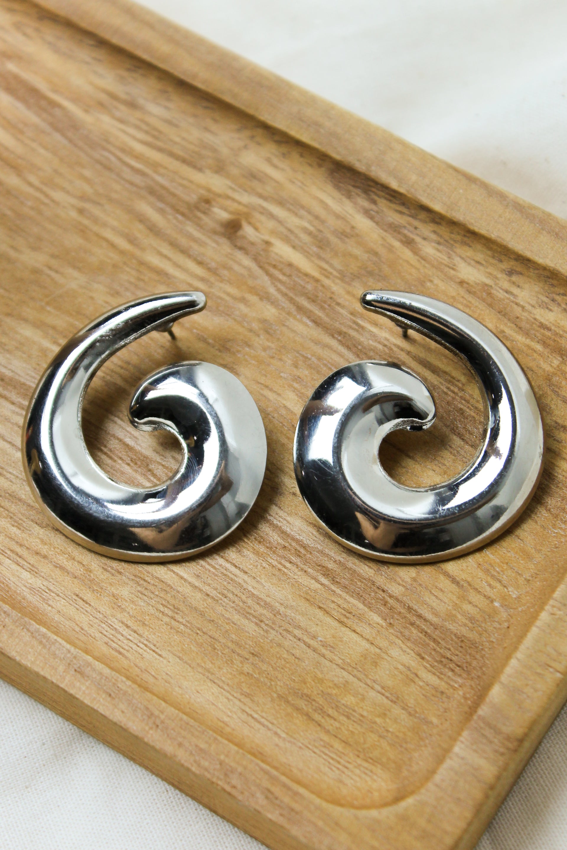 Brinco Espiral Bold - Prata