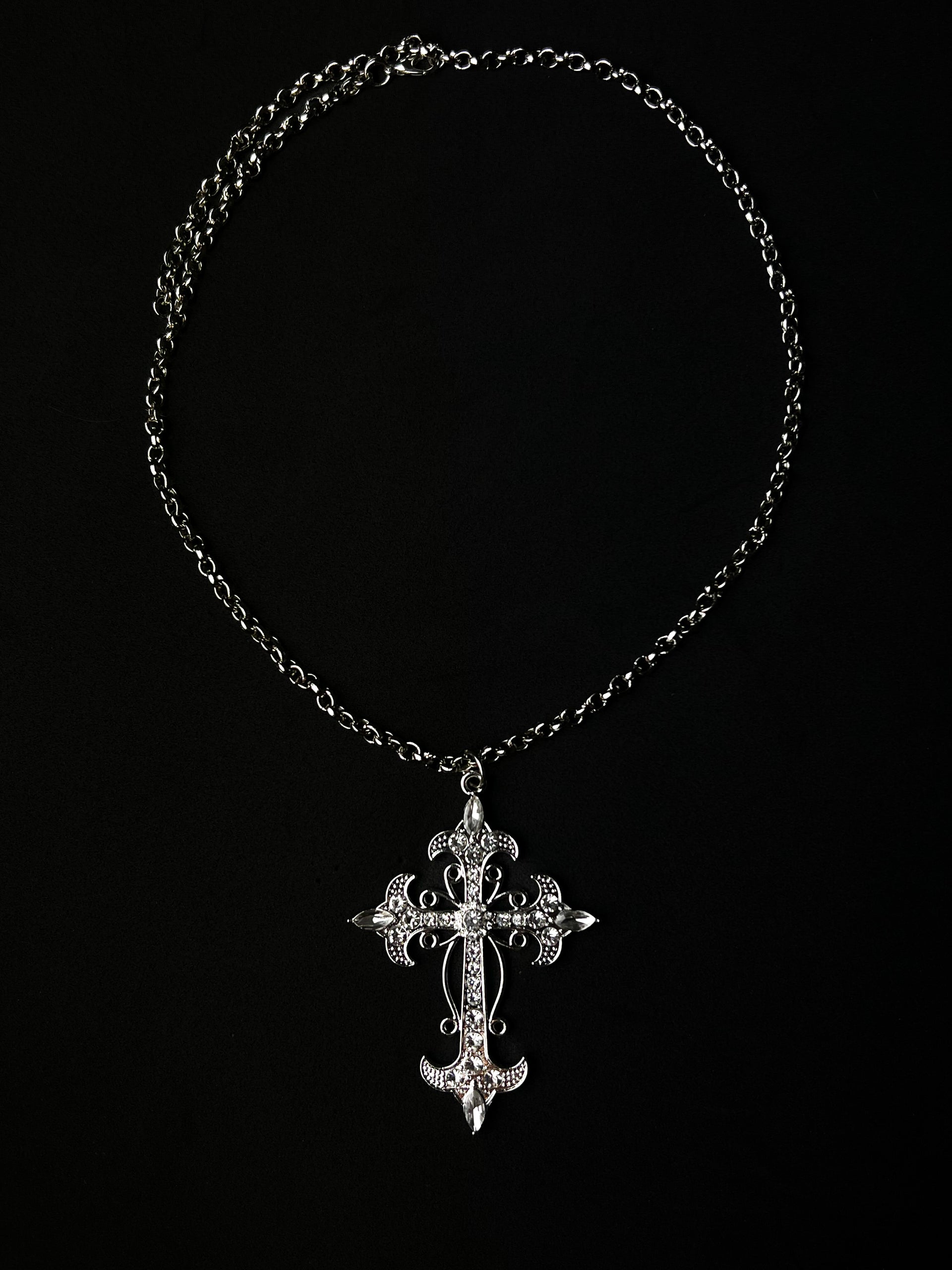 Colar Cruz Dynasty - Prata