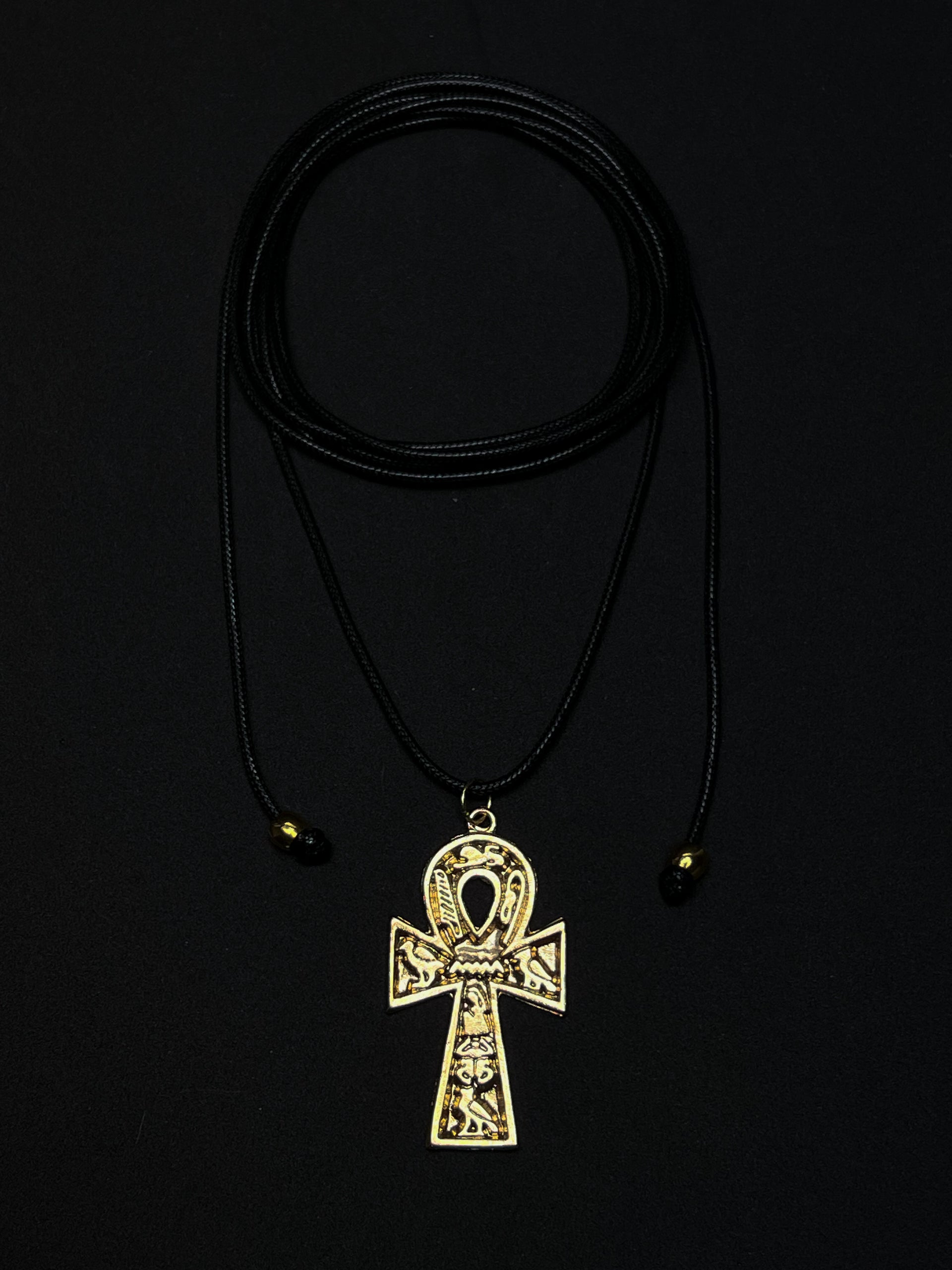 Colar Ankh - Dourado