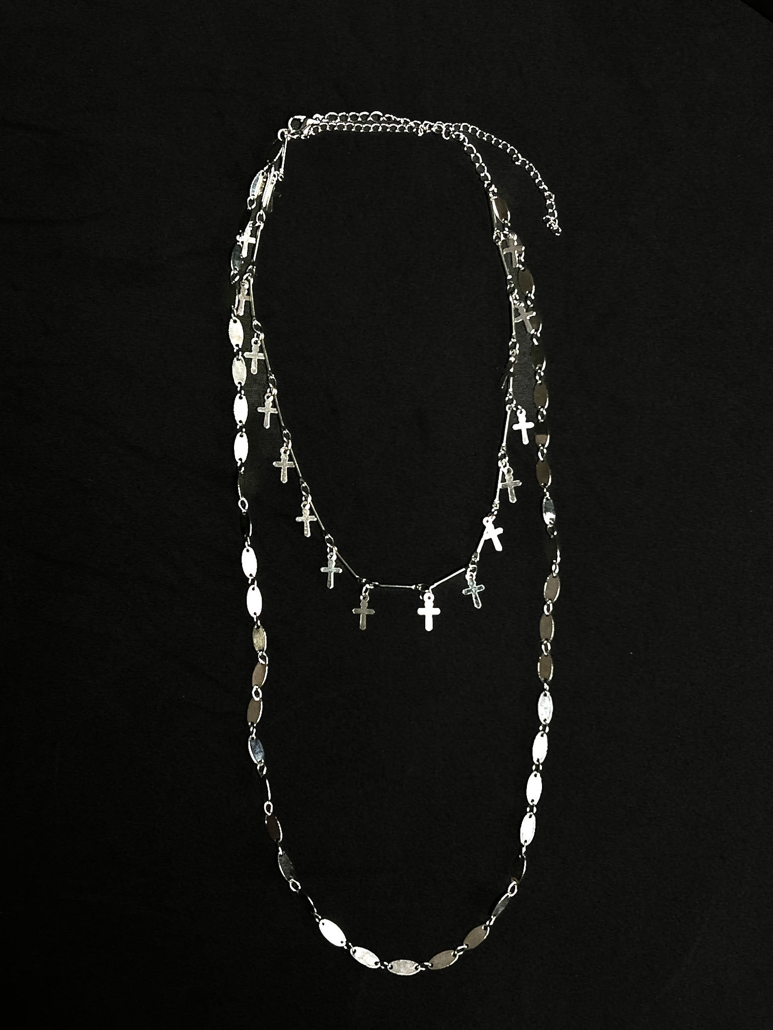 Colar Basic Crosses - Prata