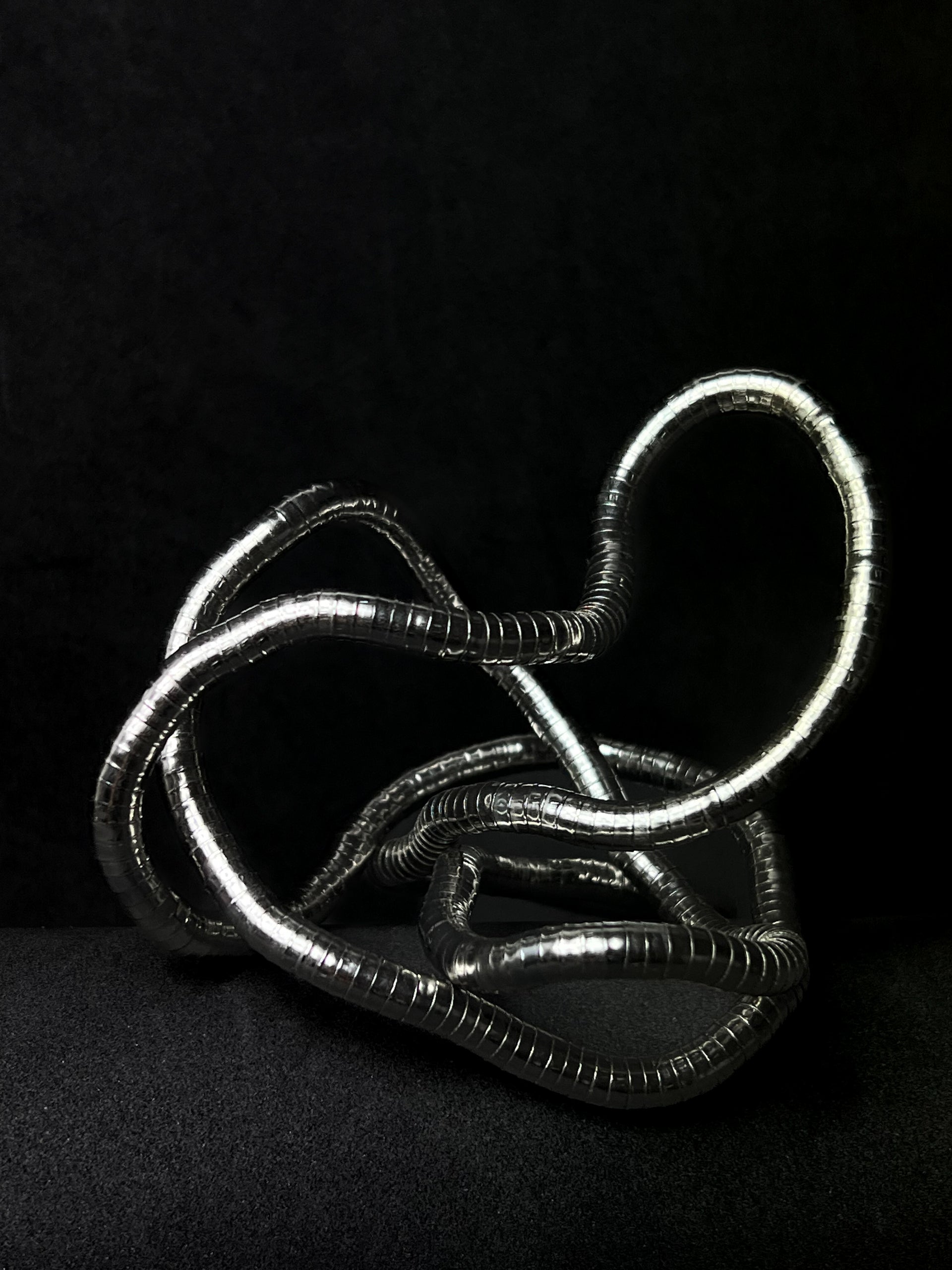 Colar/Bracelete Sculpt - Prata