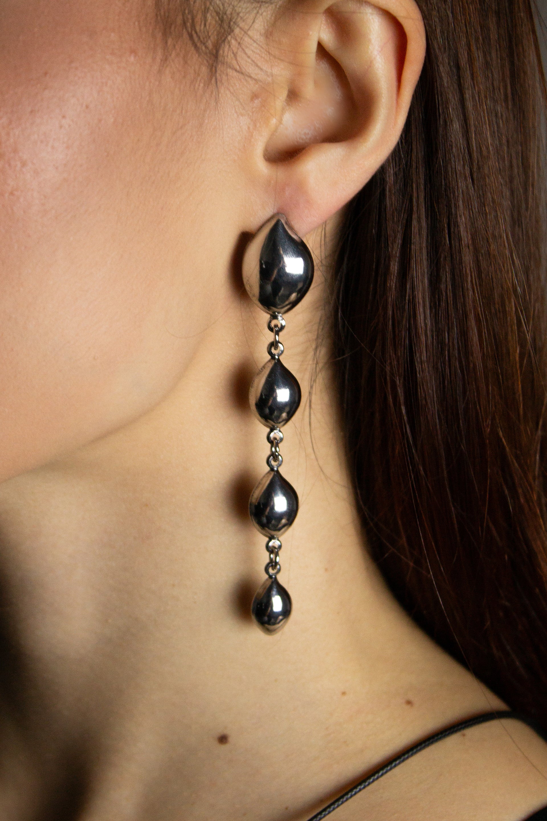 Brinco Gotas - Prata