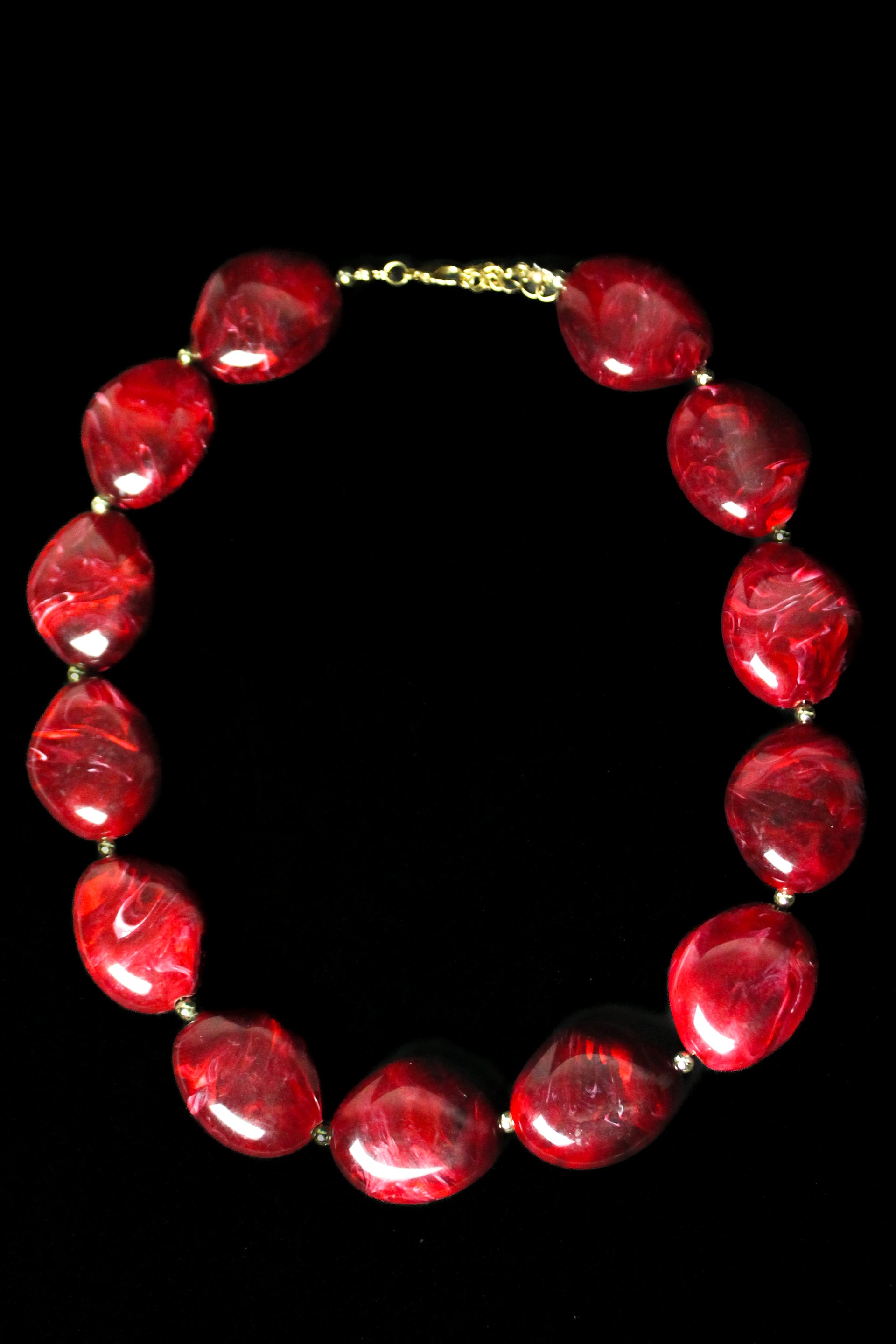 Colar Pedras - Vermelho