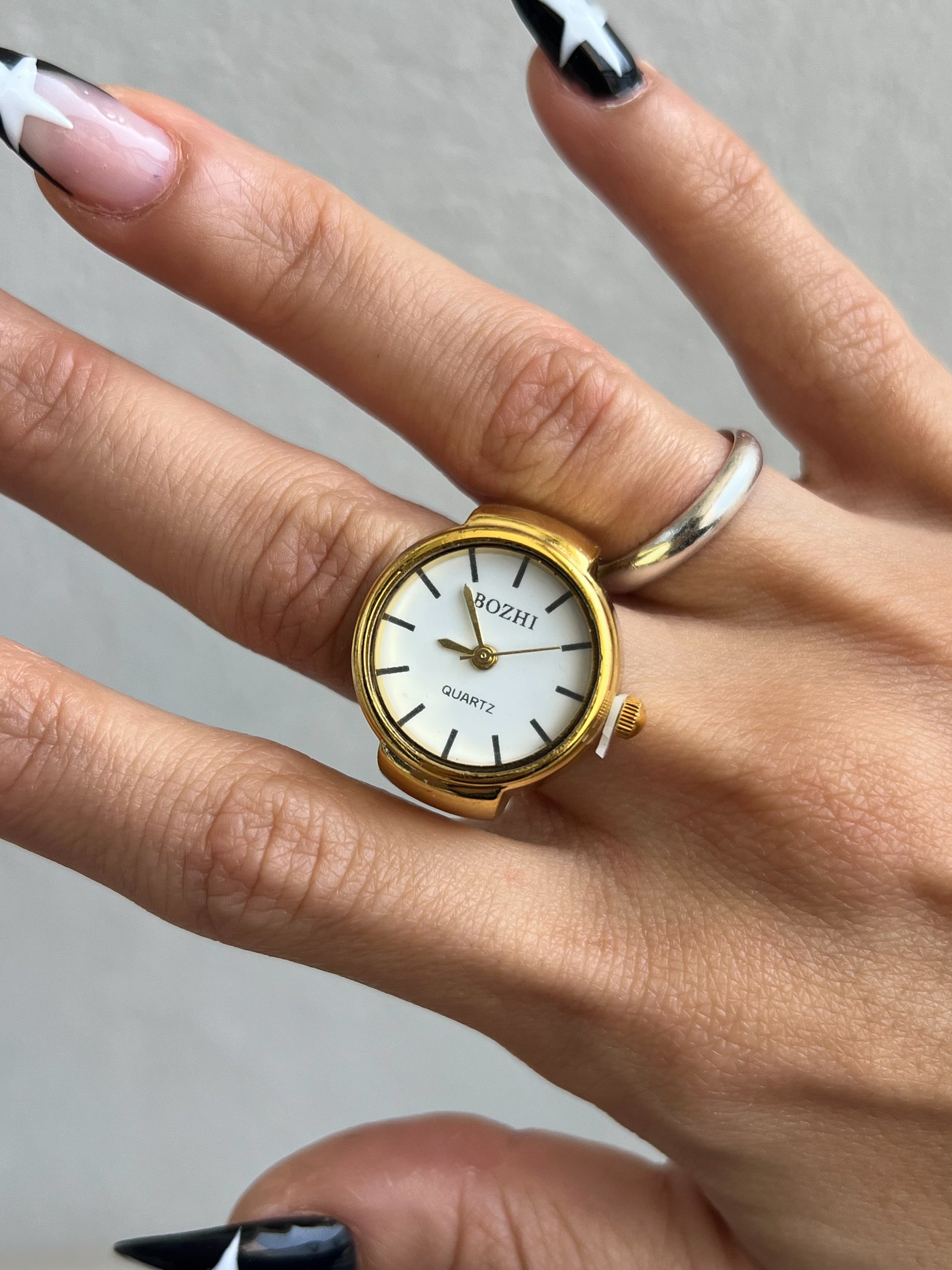 Anel Relogio - Dourado