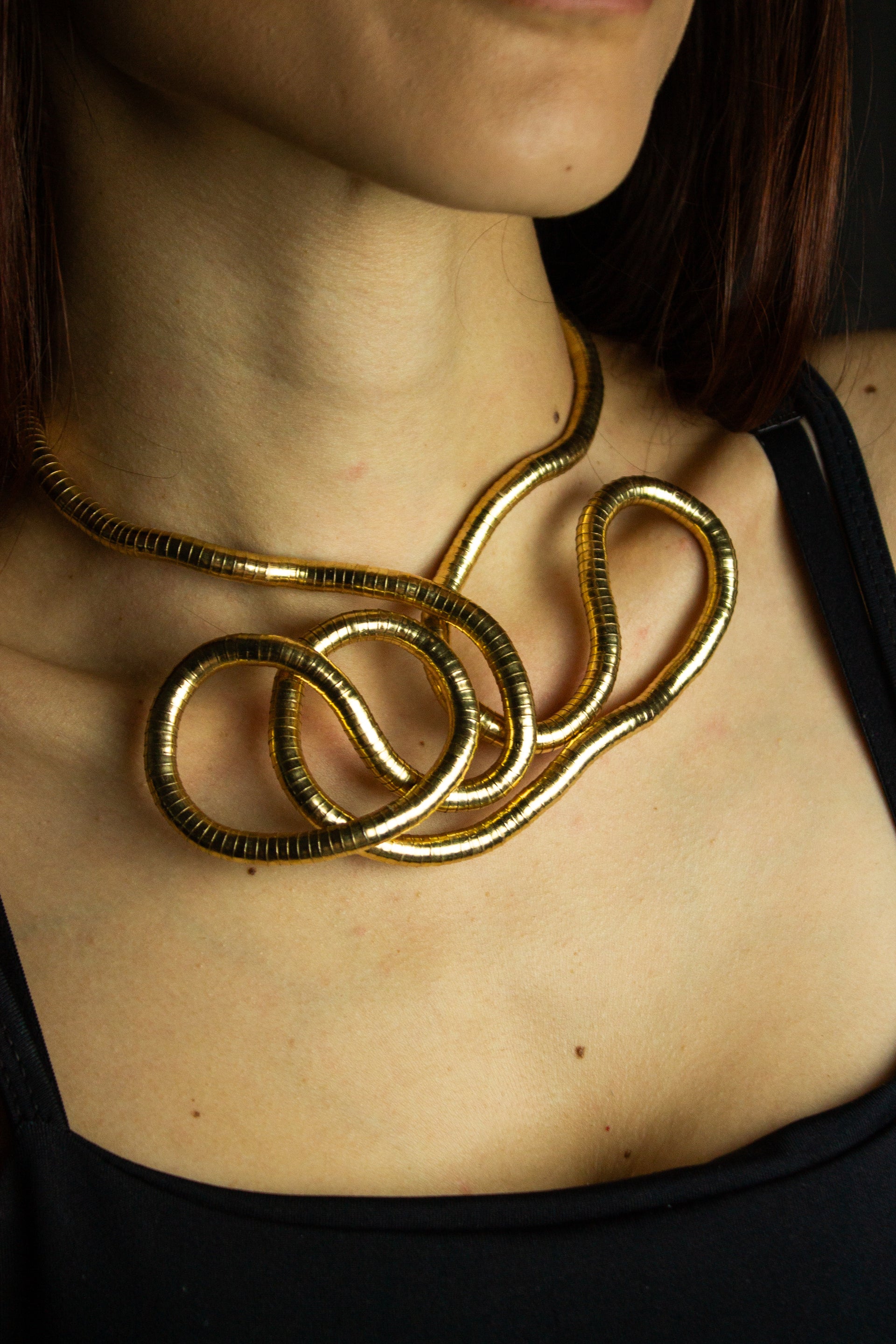 Colar/Bracelete Sculpt - Dourado