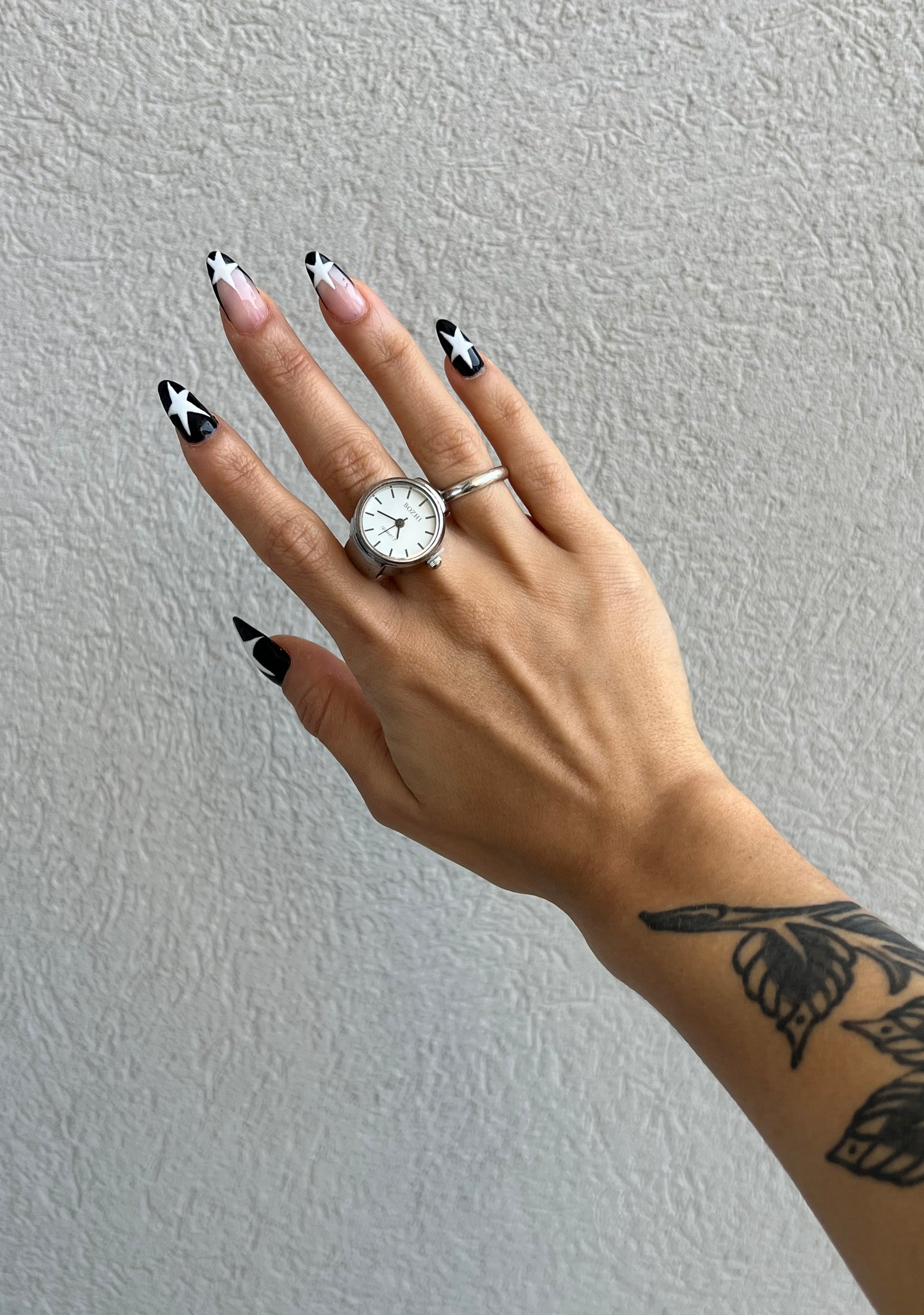 Anel Relogio - Prata