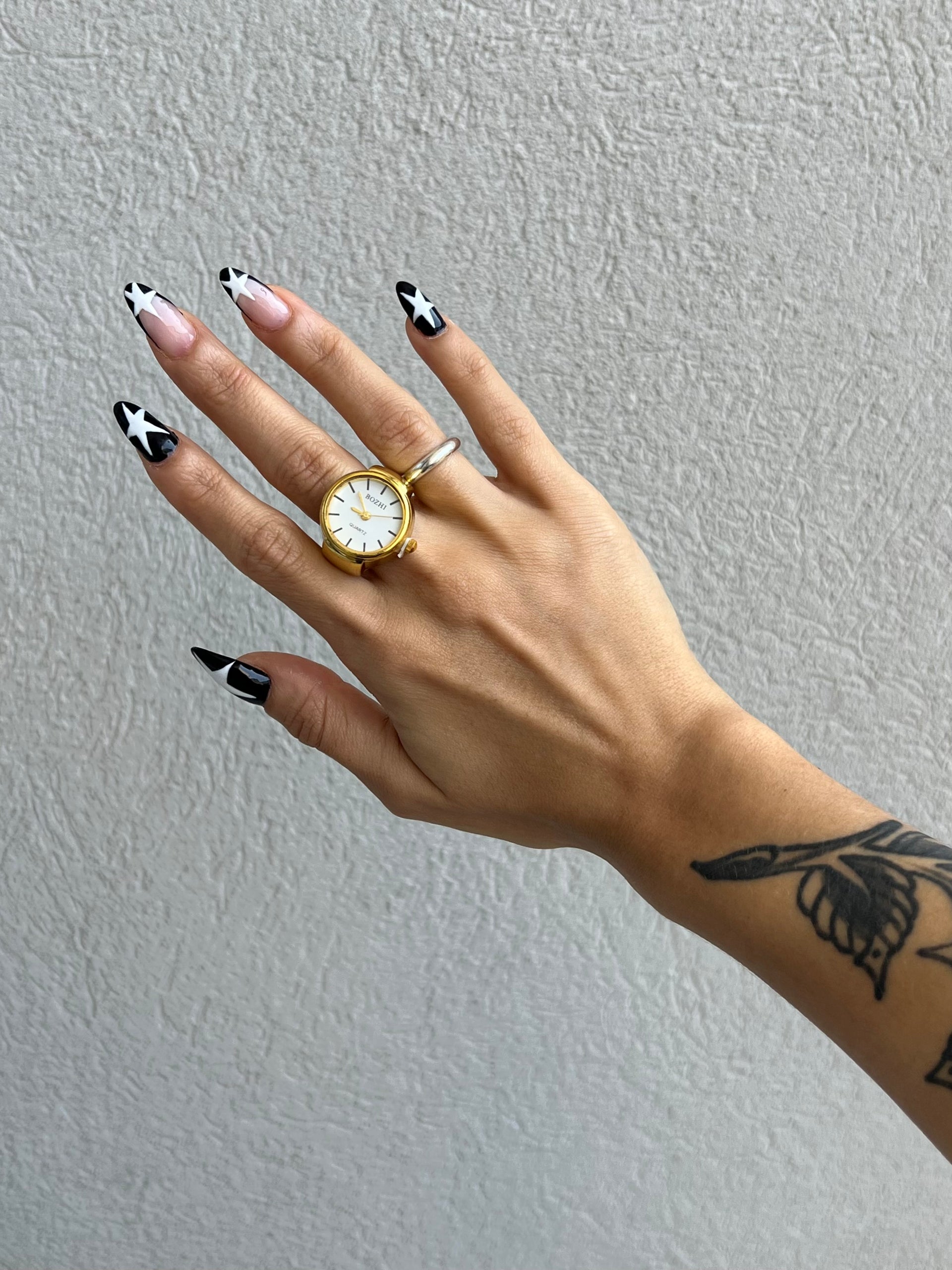 Anel Relogio - Dourado