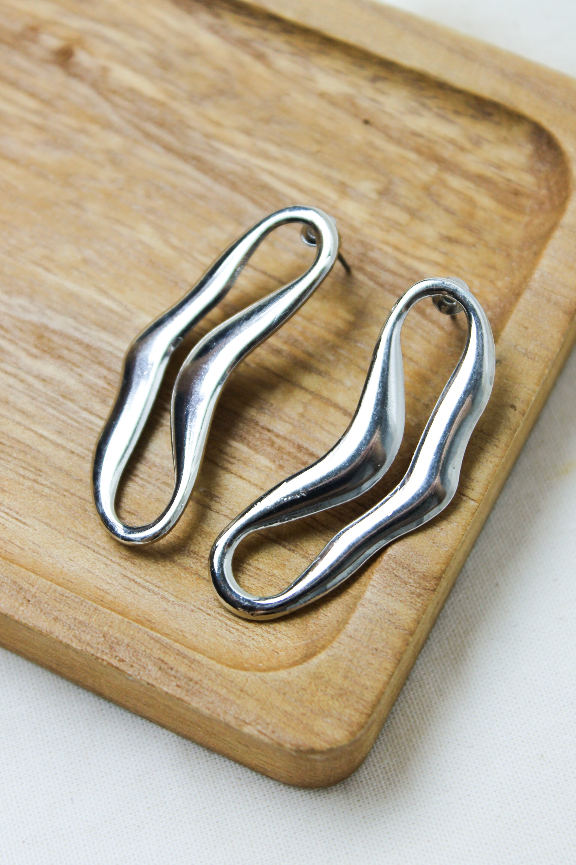 Brinco Orgânico - Prata