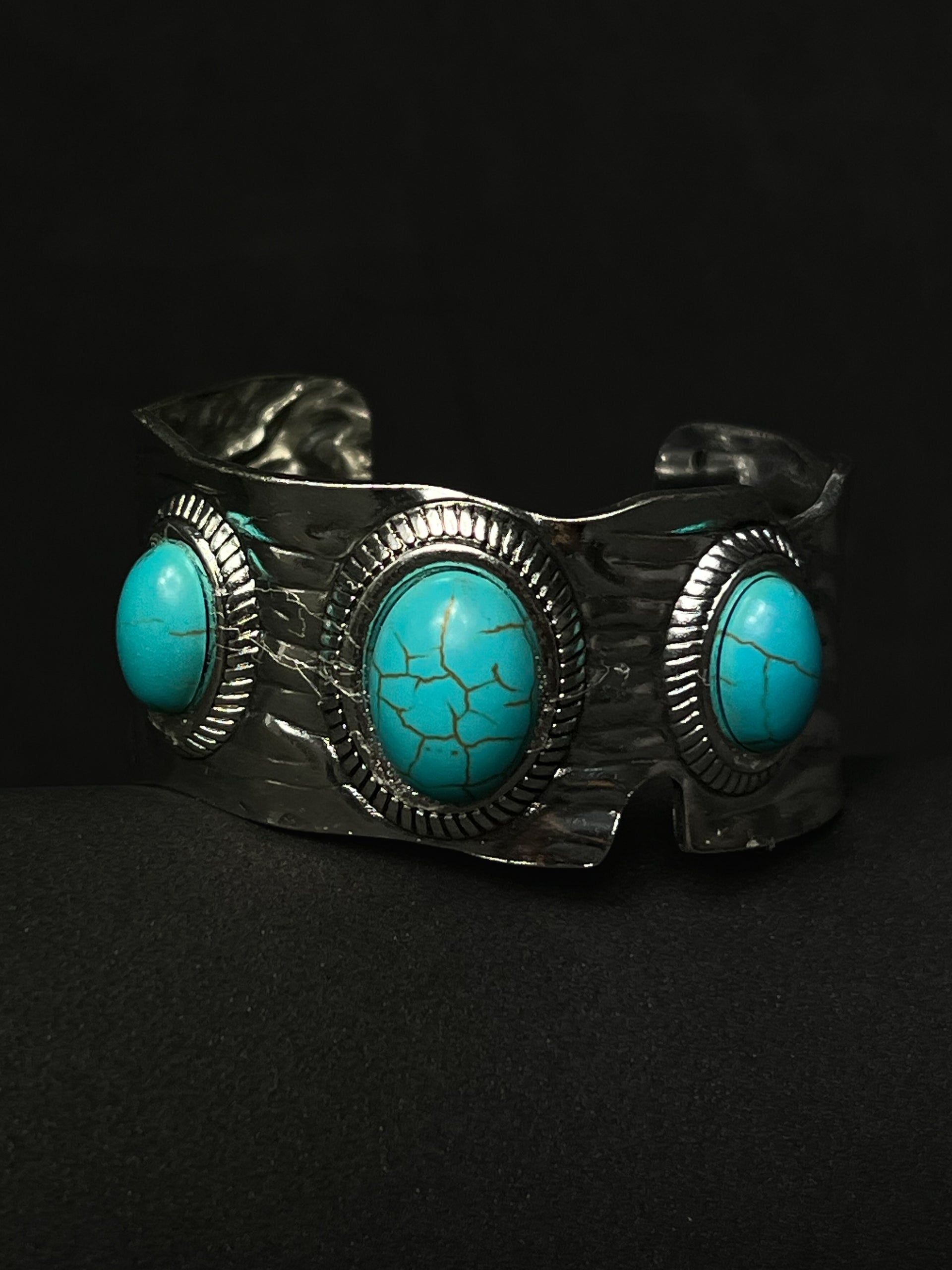 Bracelete Stones - Prata/Azul