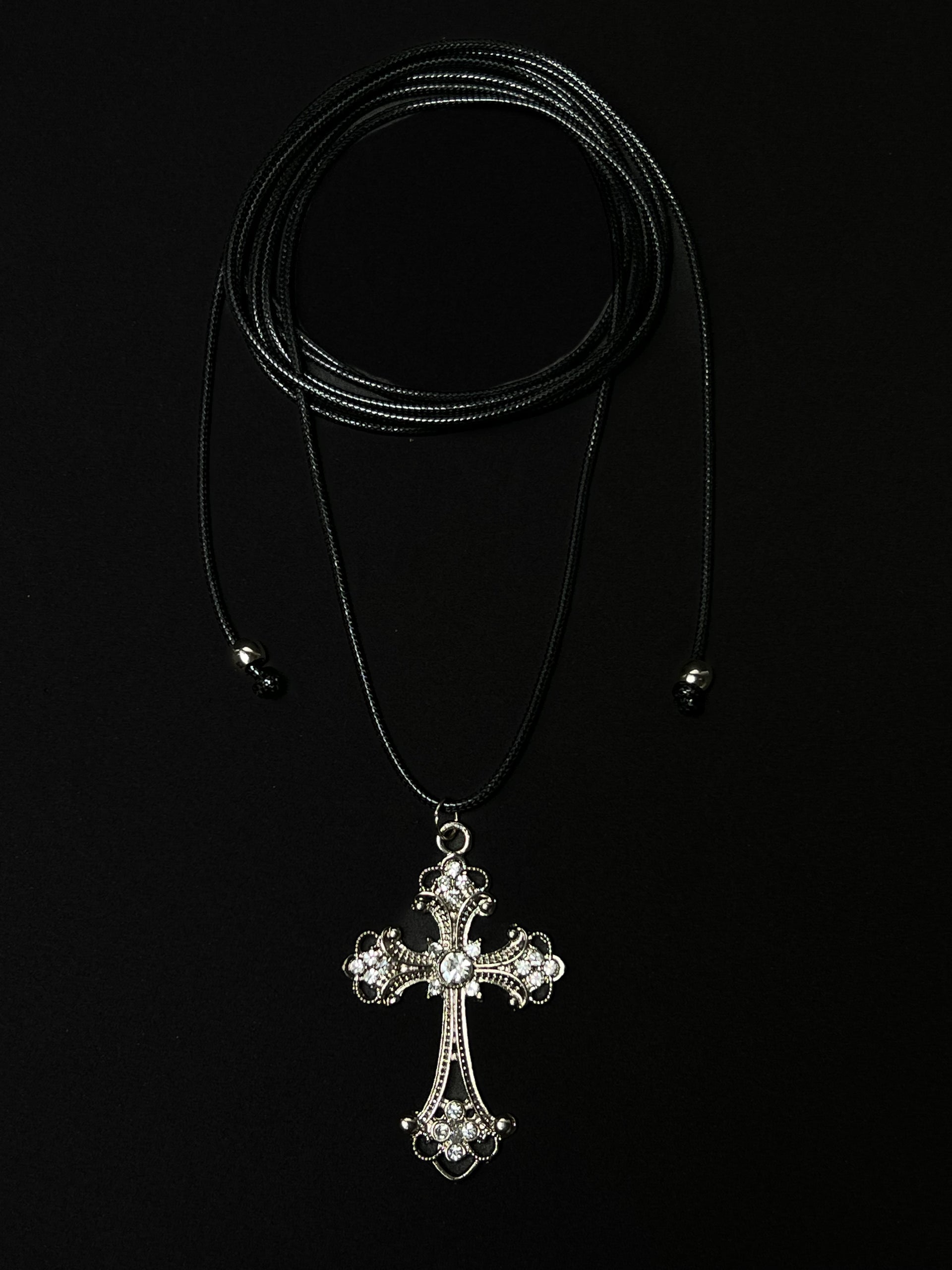 Colar Cruz Lightstone - Prata