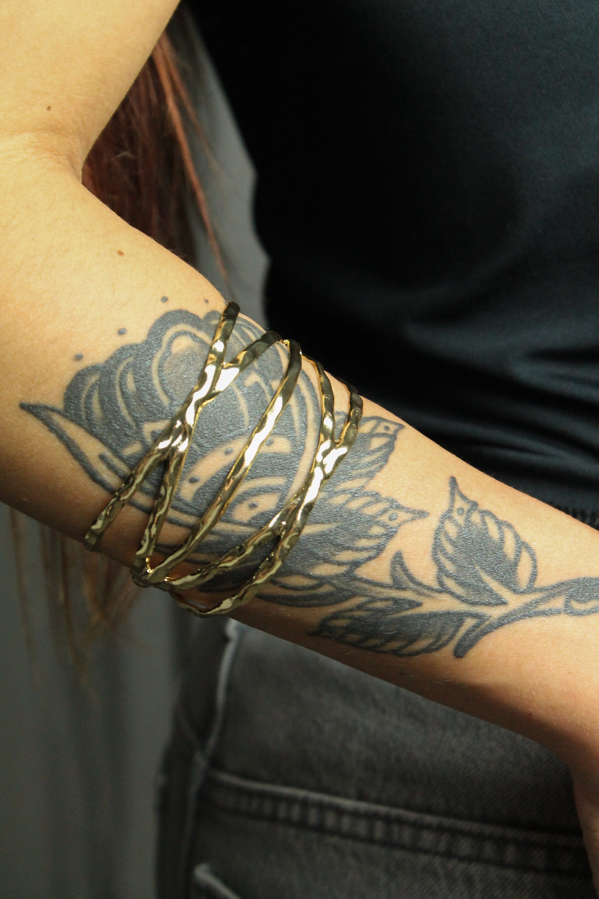 Bracelete Stripes - Dourado