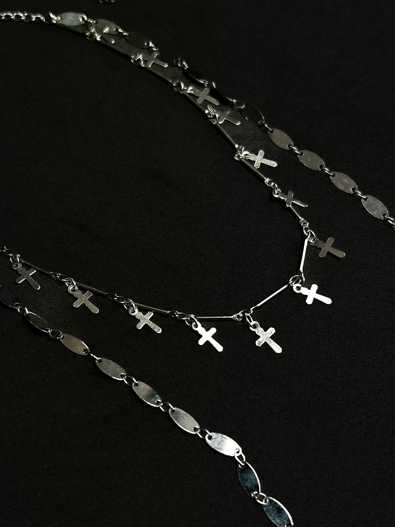 Colar Basic Crosses - Prata