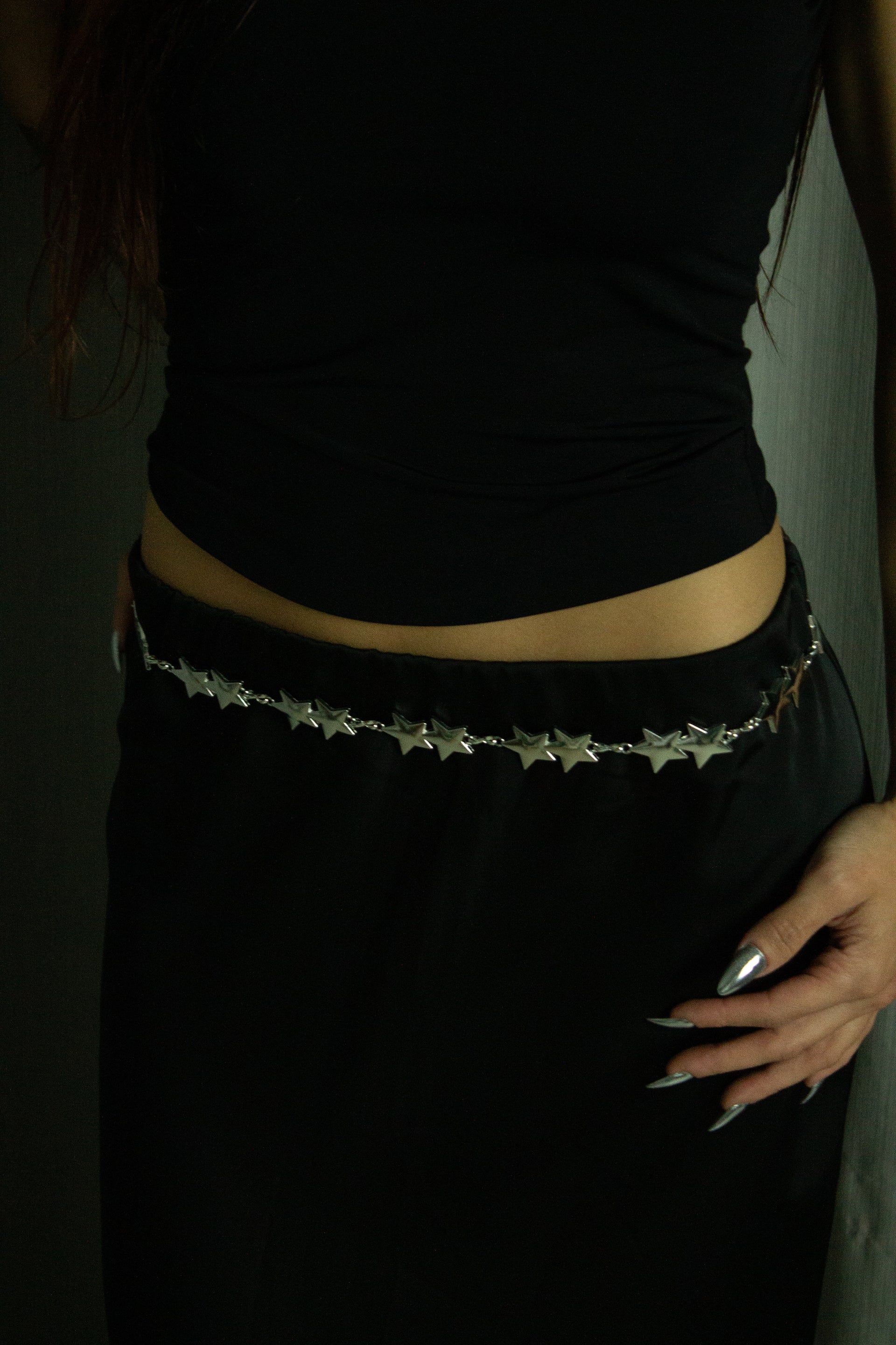 Bodychain Estrela - Prata
