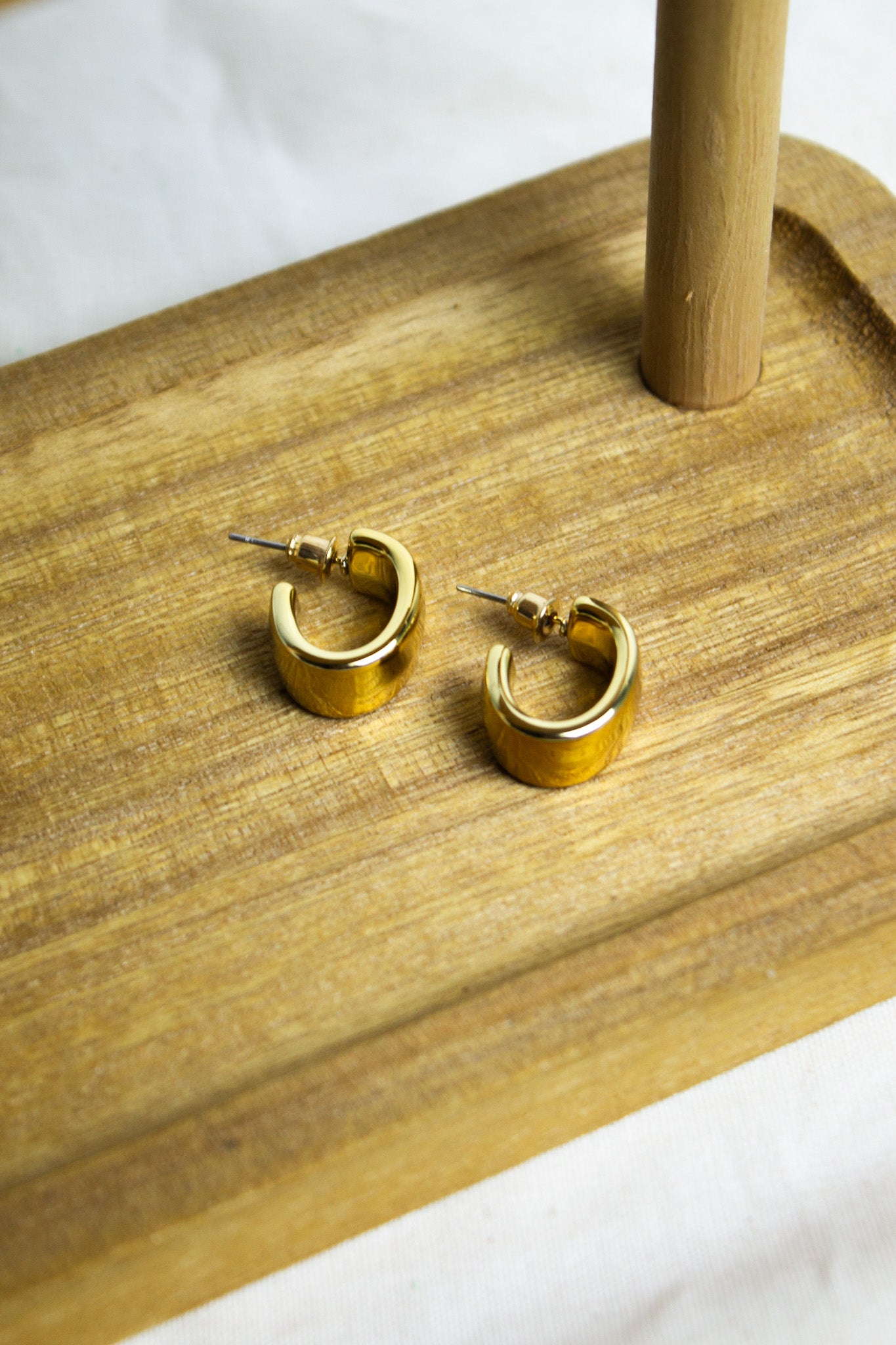 Brinco Argola Chunky Mini - Dourado
