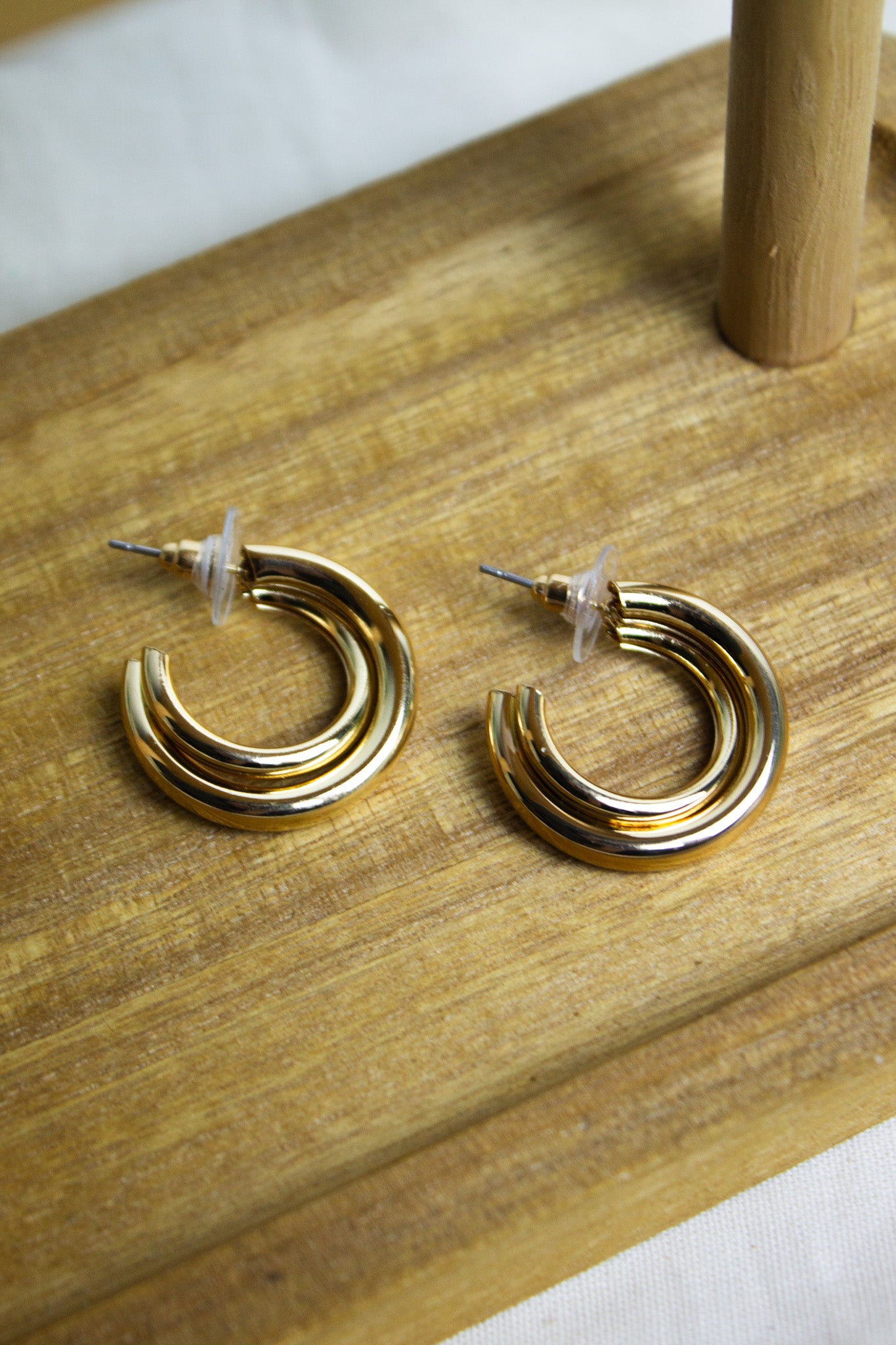 Brinco Argola Dupla  - Dourado
