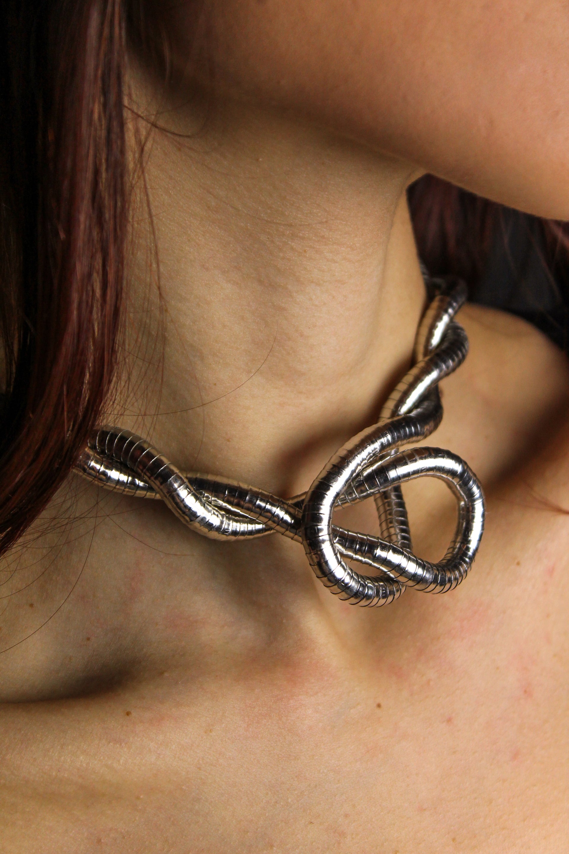 Colar/Bracelete Sculpt - Prata