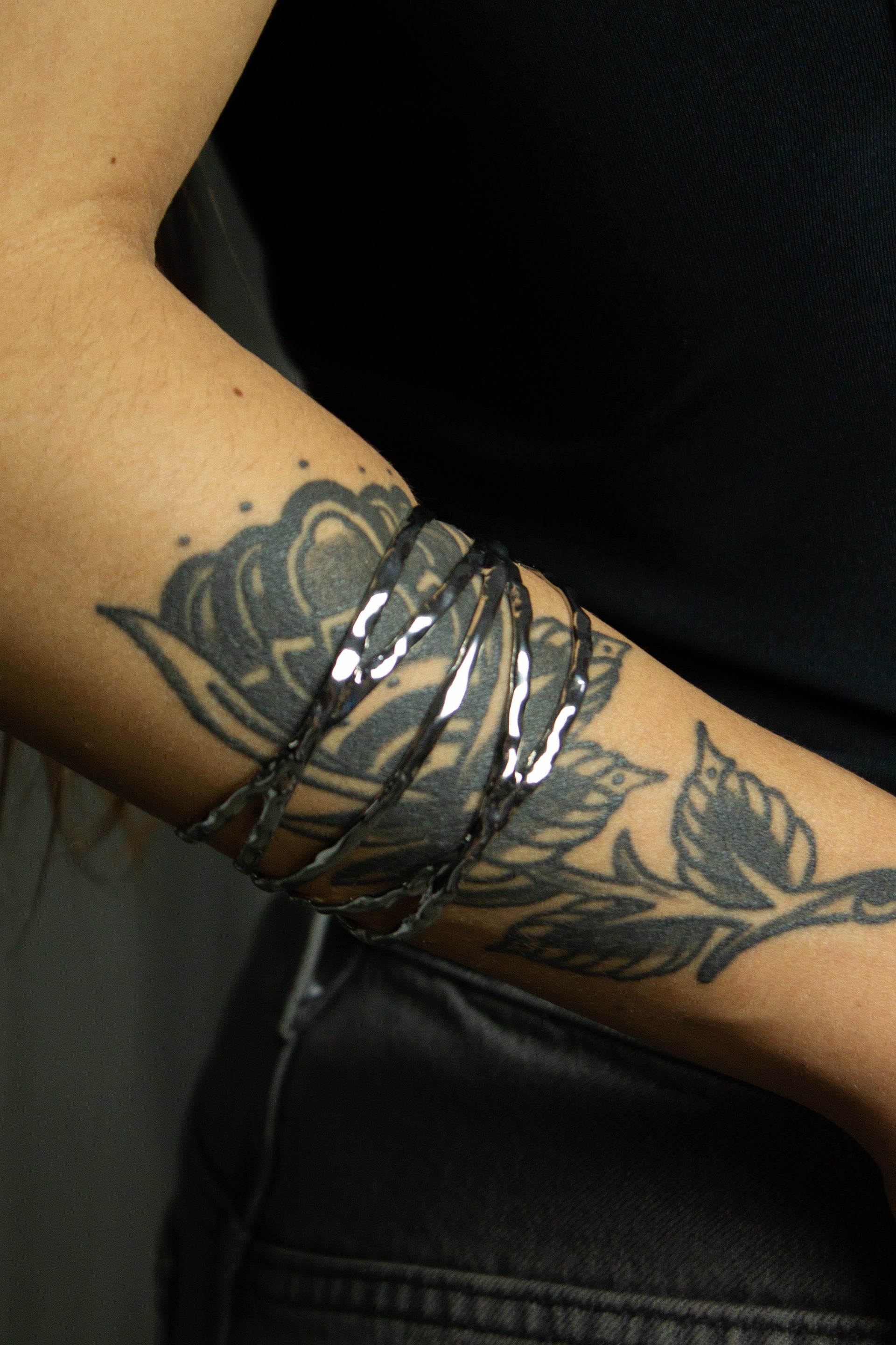 Bracelete Stripes - Prata