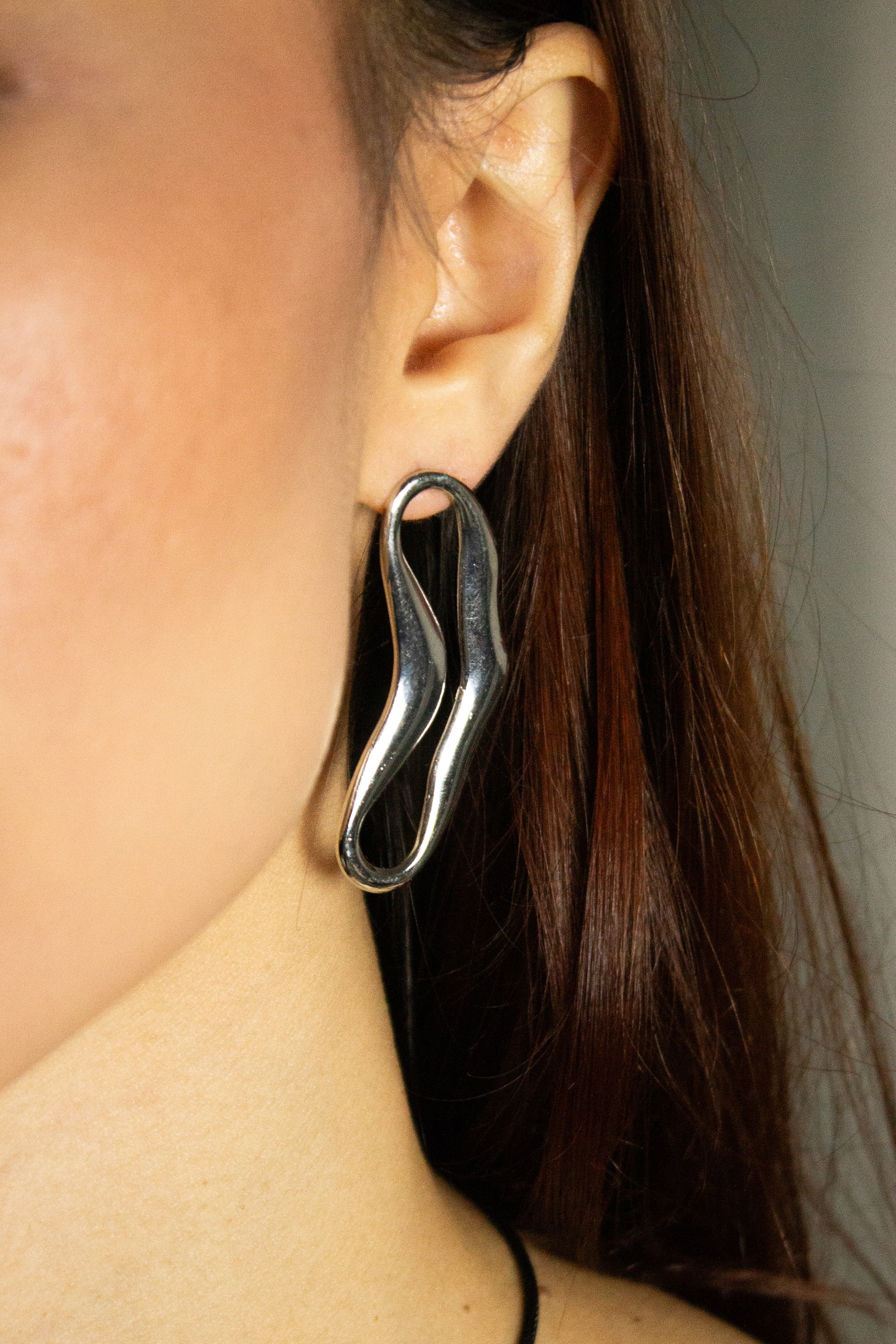 Brinco Orgânico - Prata