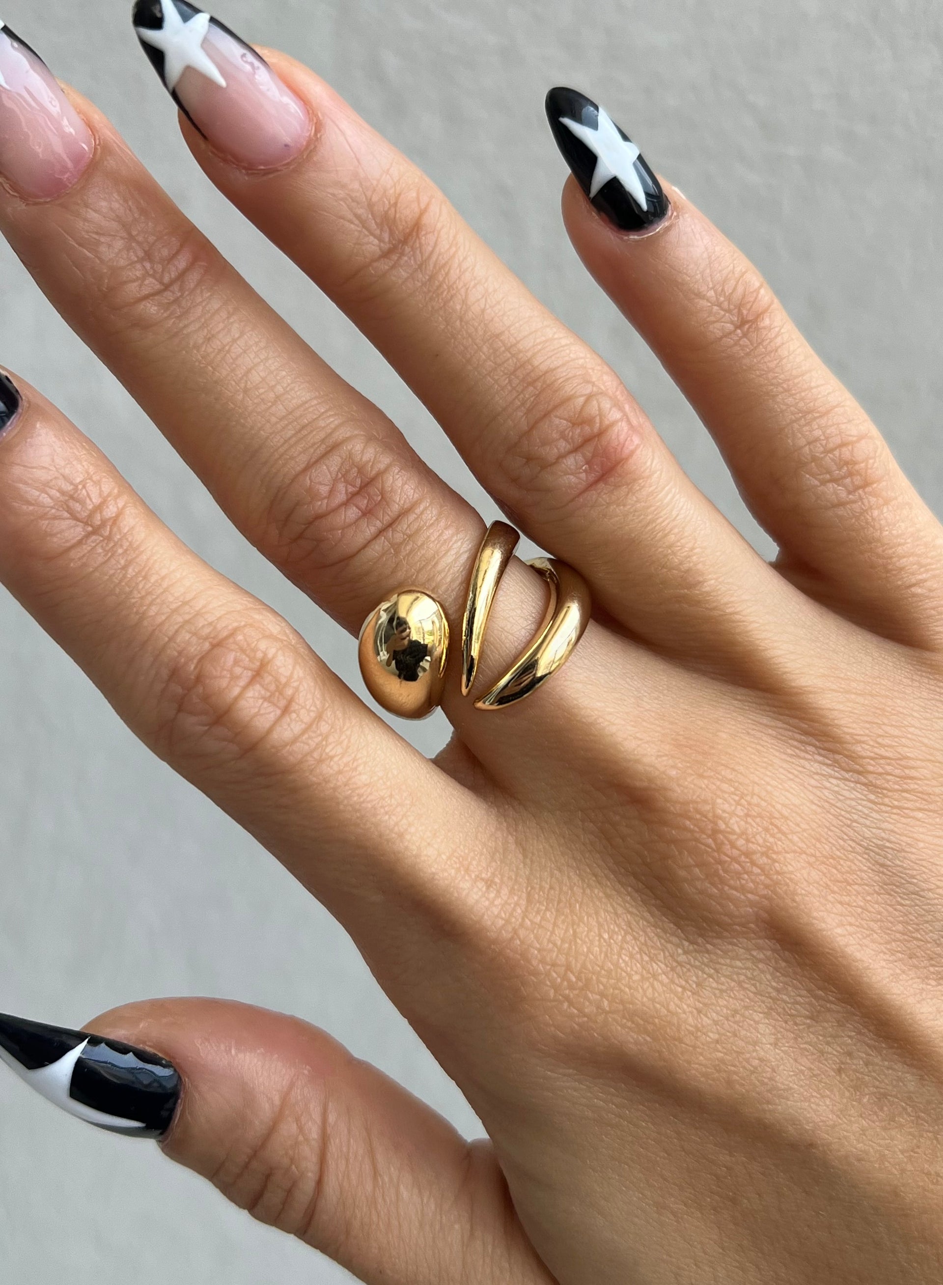 Anel Garra - Dourado