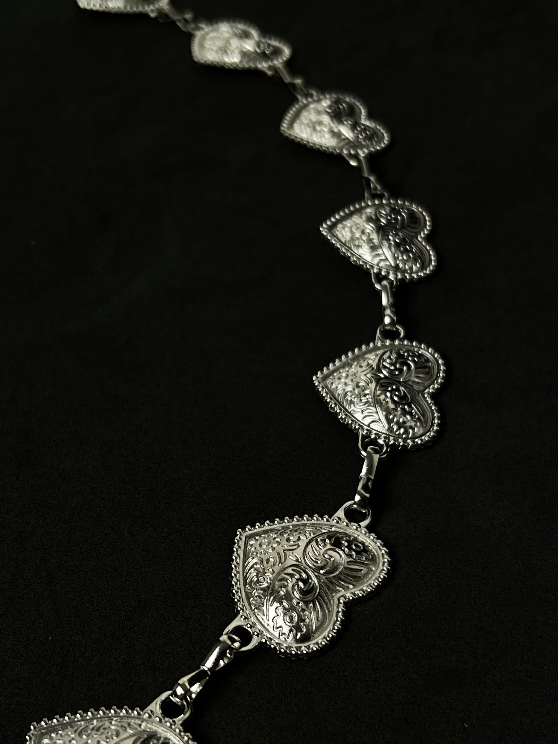 Bodychain Coração - Prata