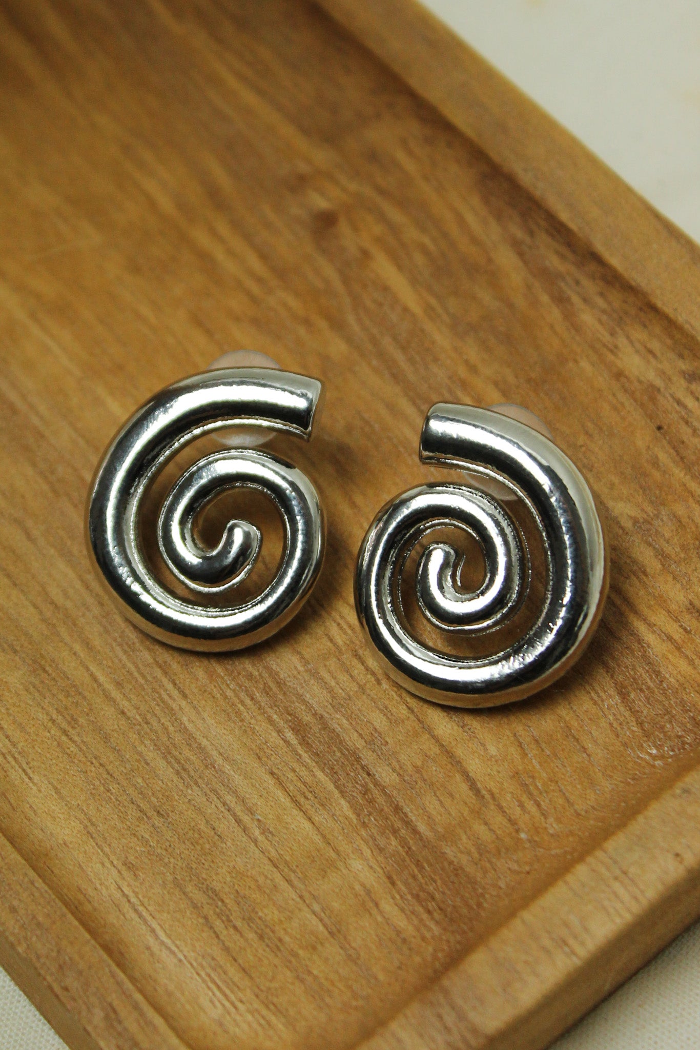 Brinco Espiral Slim - Prata