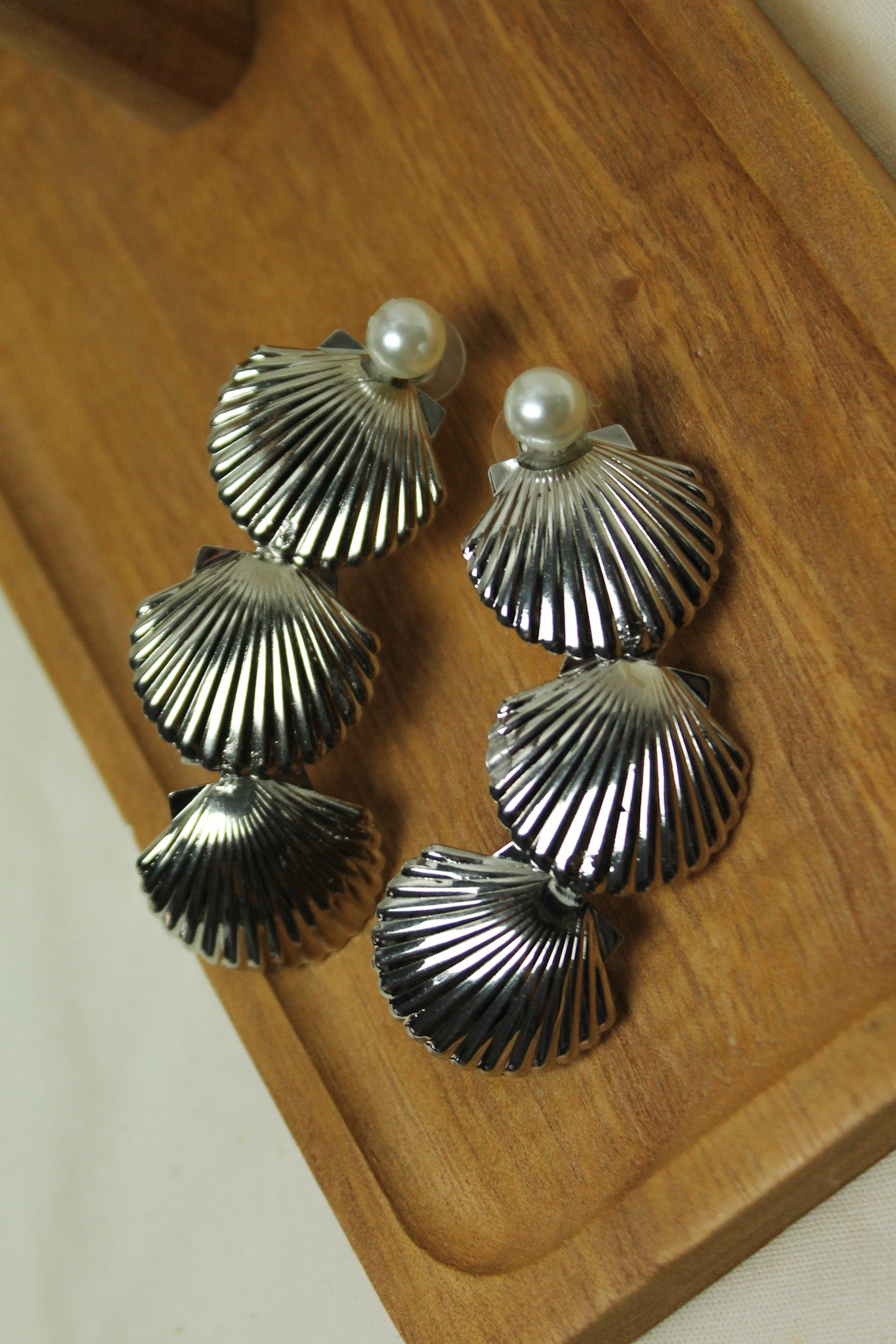 Brinco Conchas - Prata