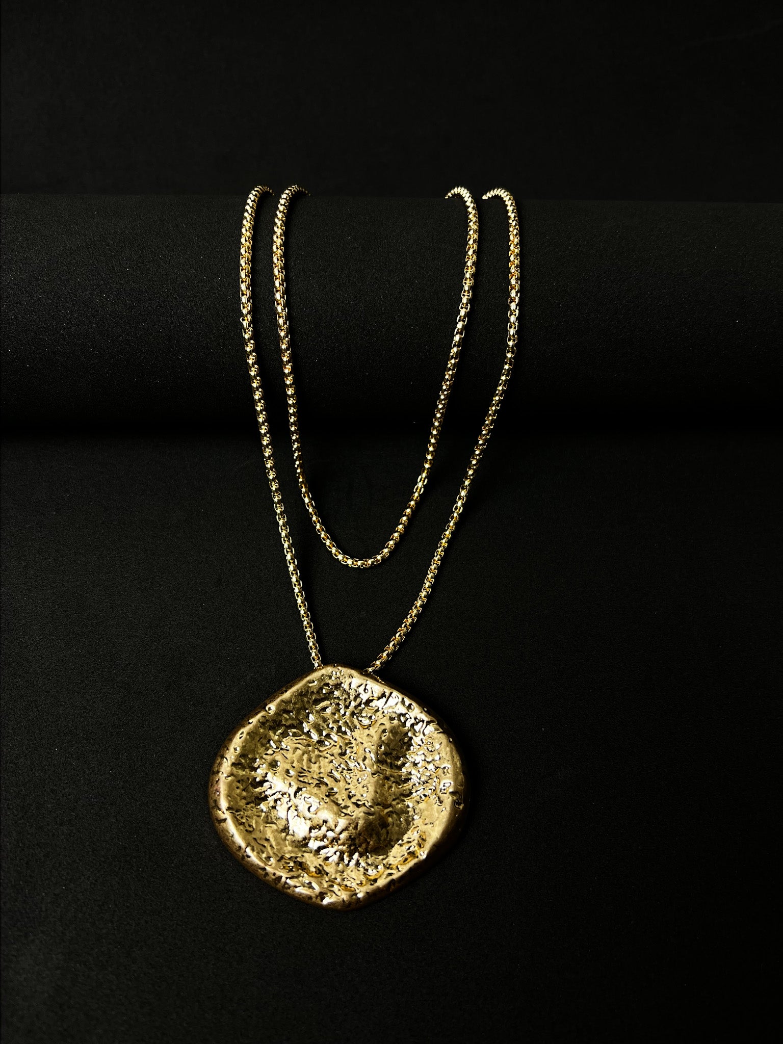 Colar Fossil - Dourado