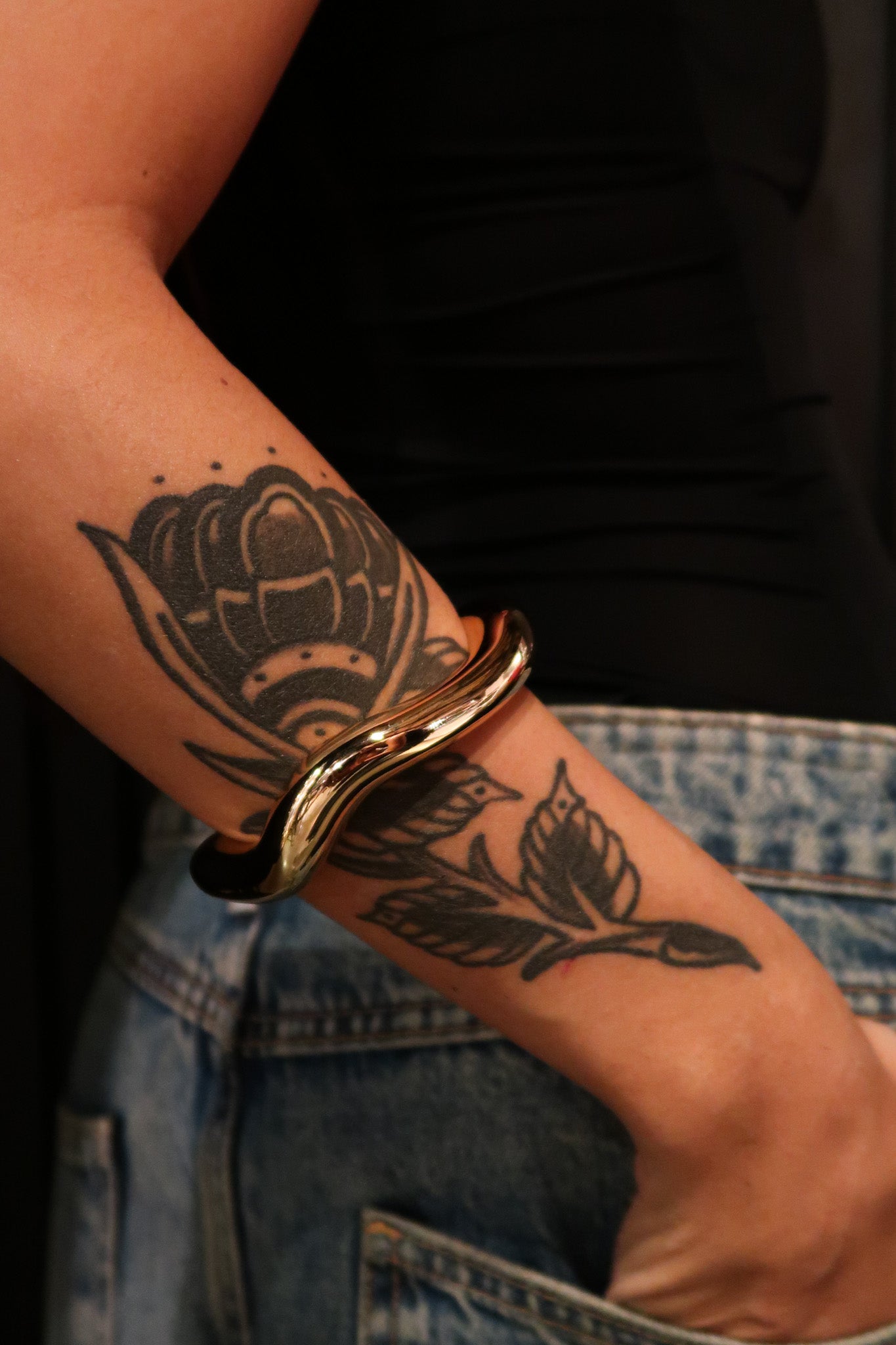 Bracelete Orgânico - Dourado