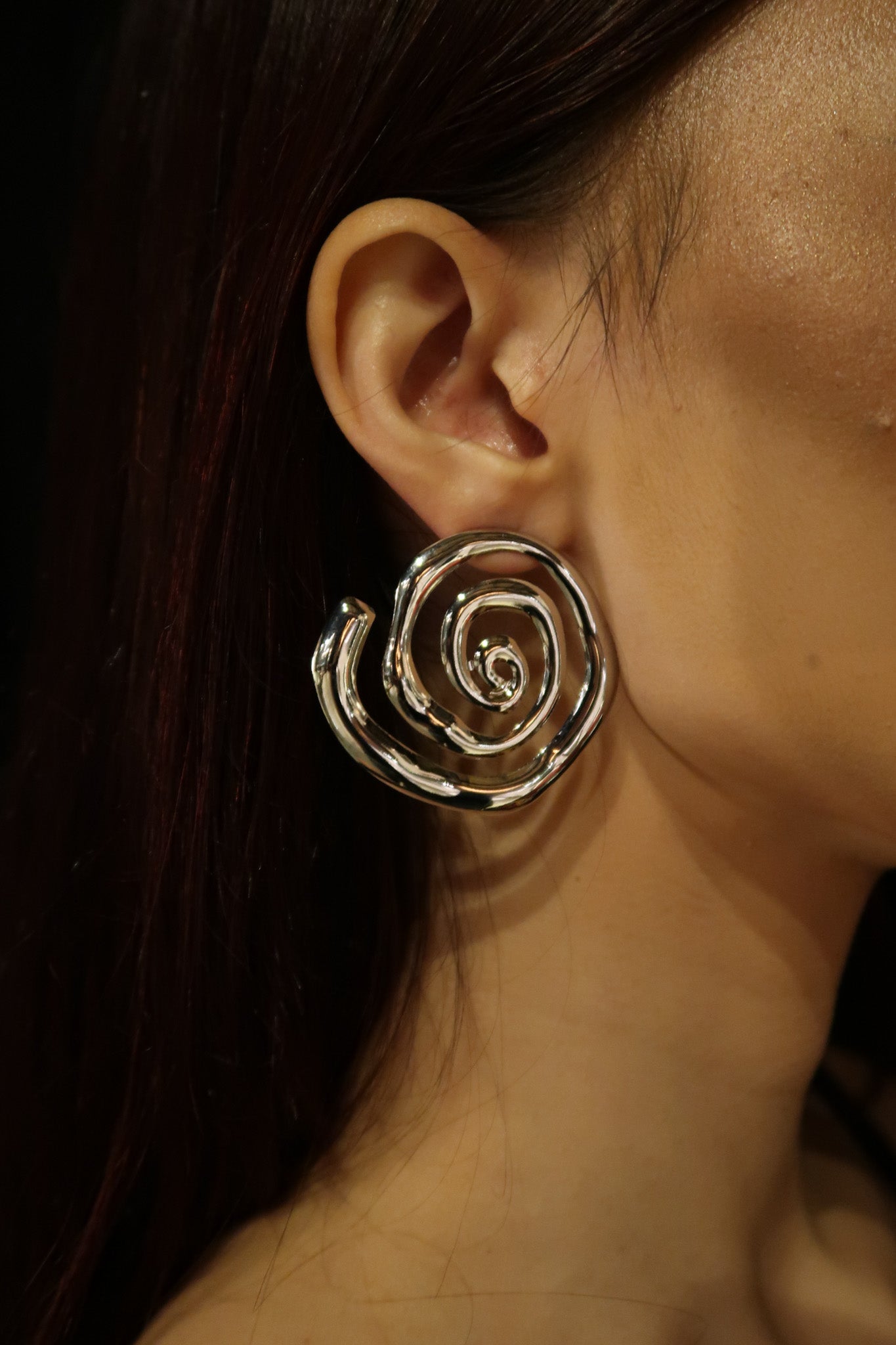 Brinco Espiral - Prata