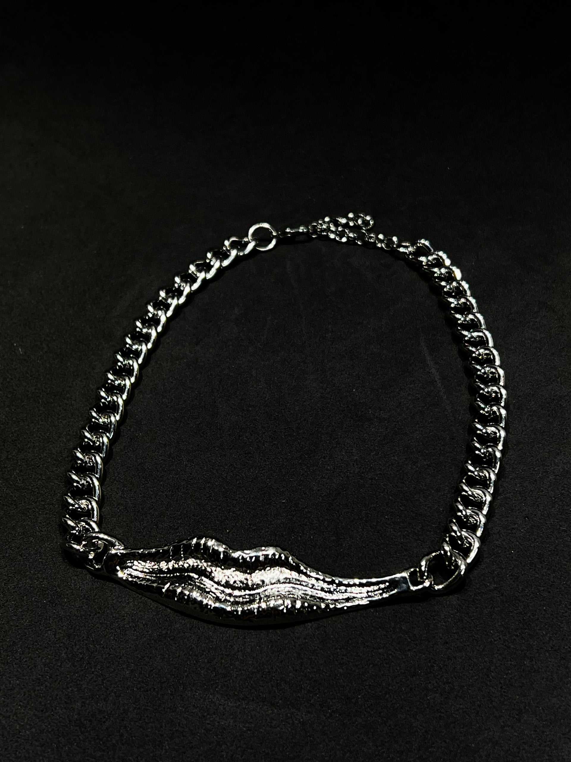 Colar Lip Chain - Prata