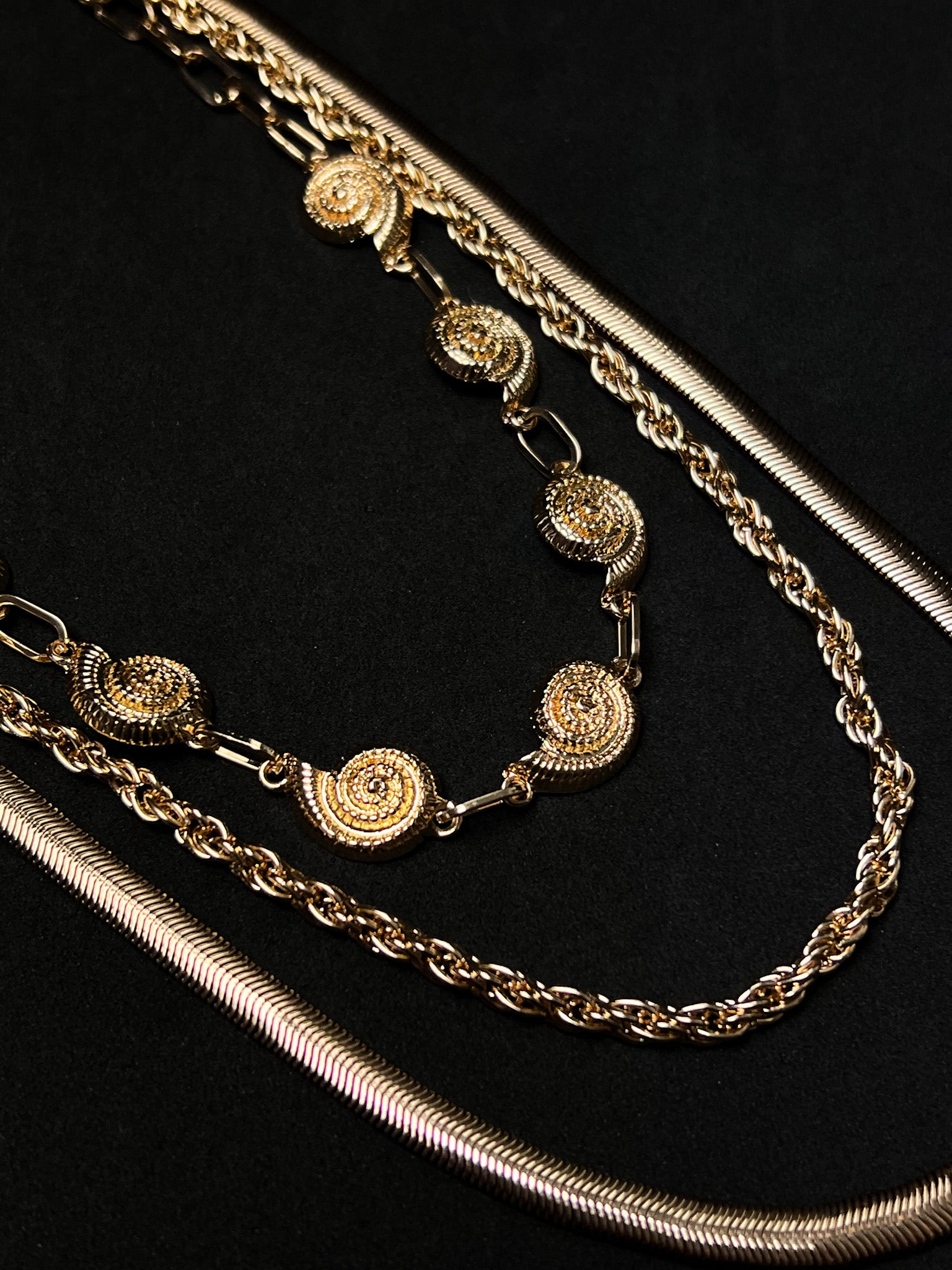 Colar Trio Summer - Dourado