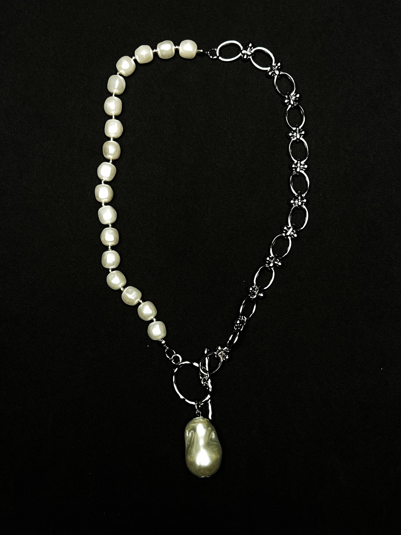 Colar Perolado - Prata