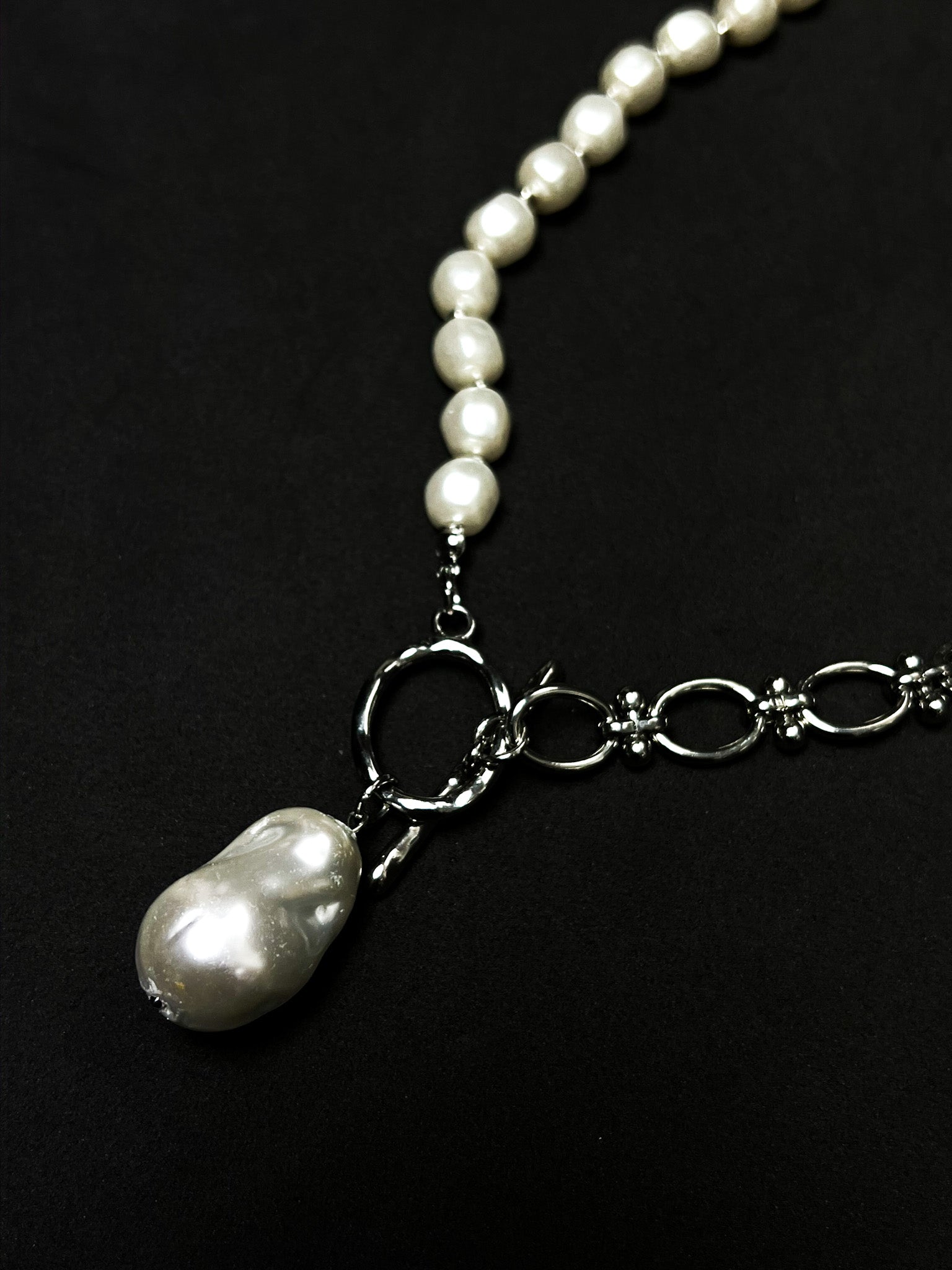 Colar Perolado - Prata