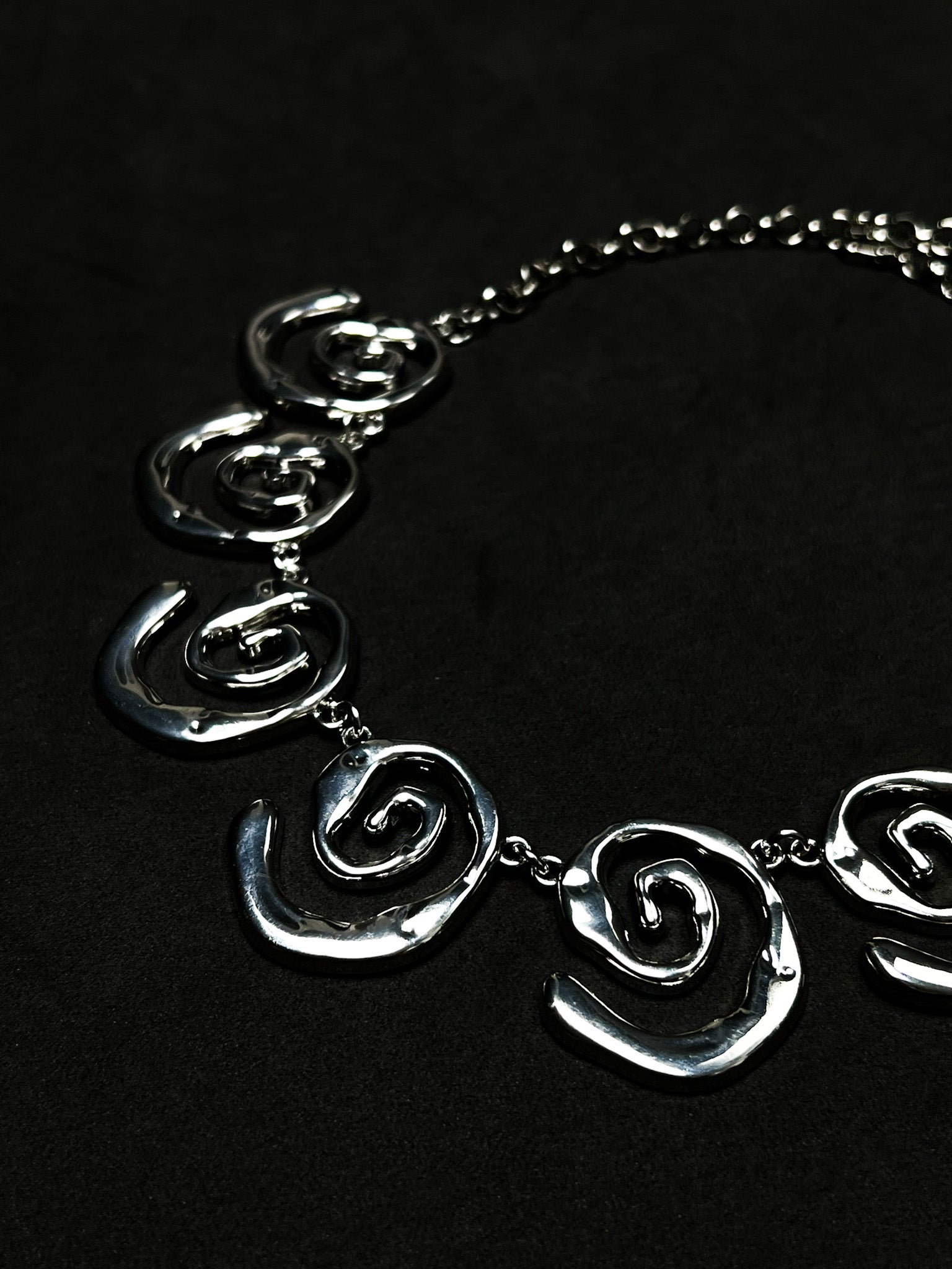 Colar Espirais - Prata