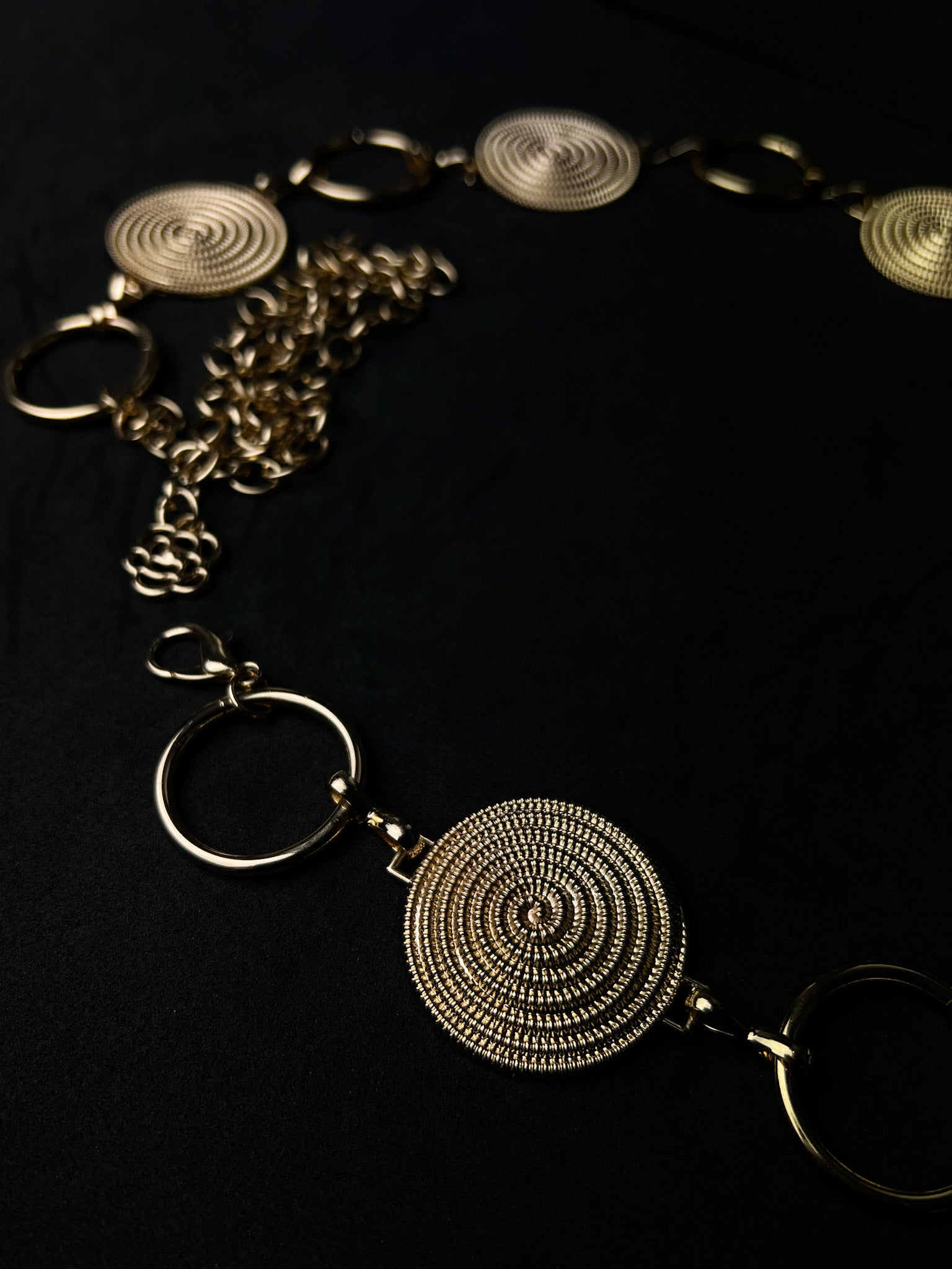 Bodychain Vórtice - Dourado