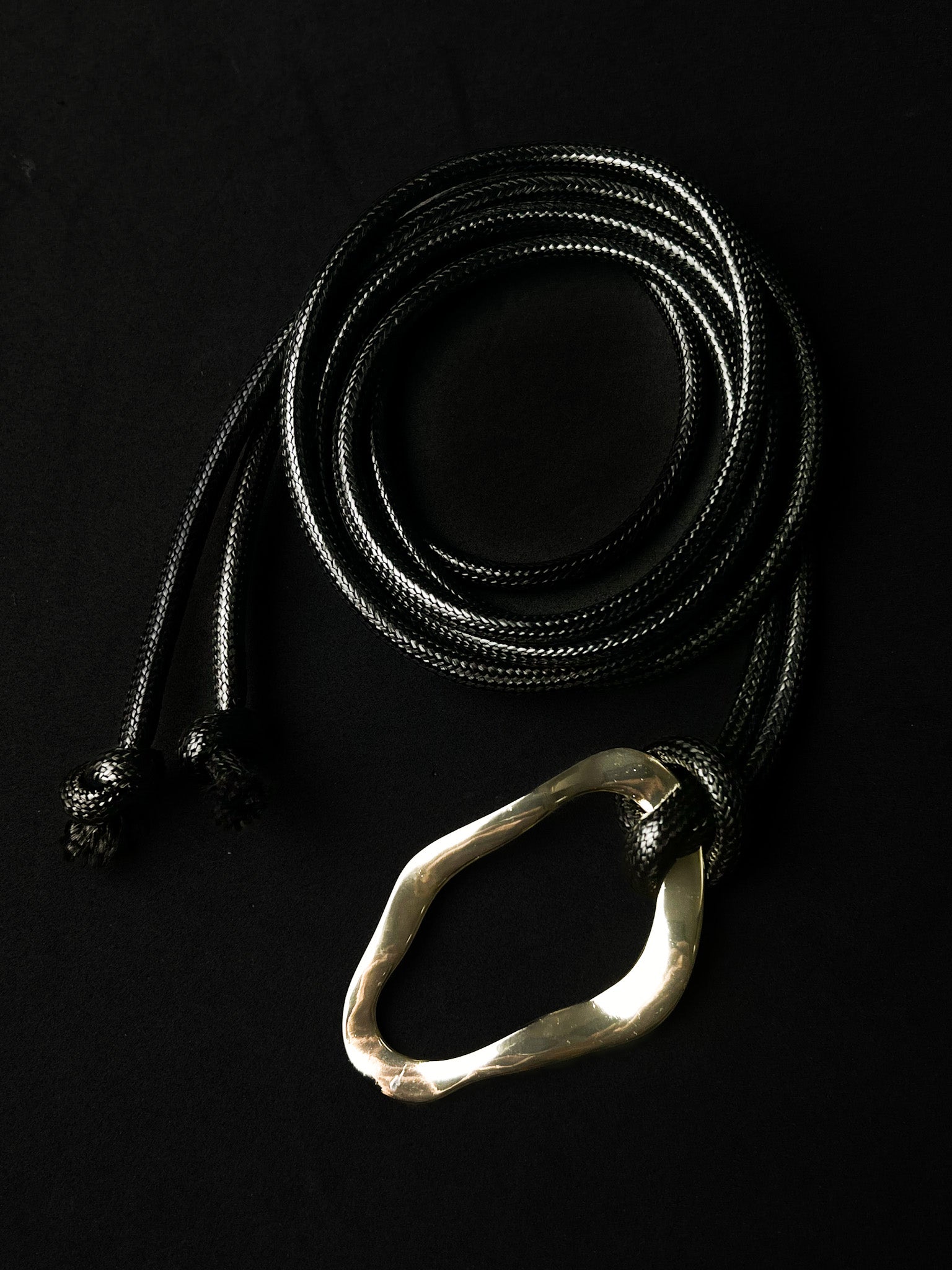 Bodychain/Cinto Corda - Preto/Dourado
