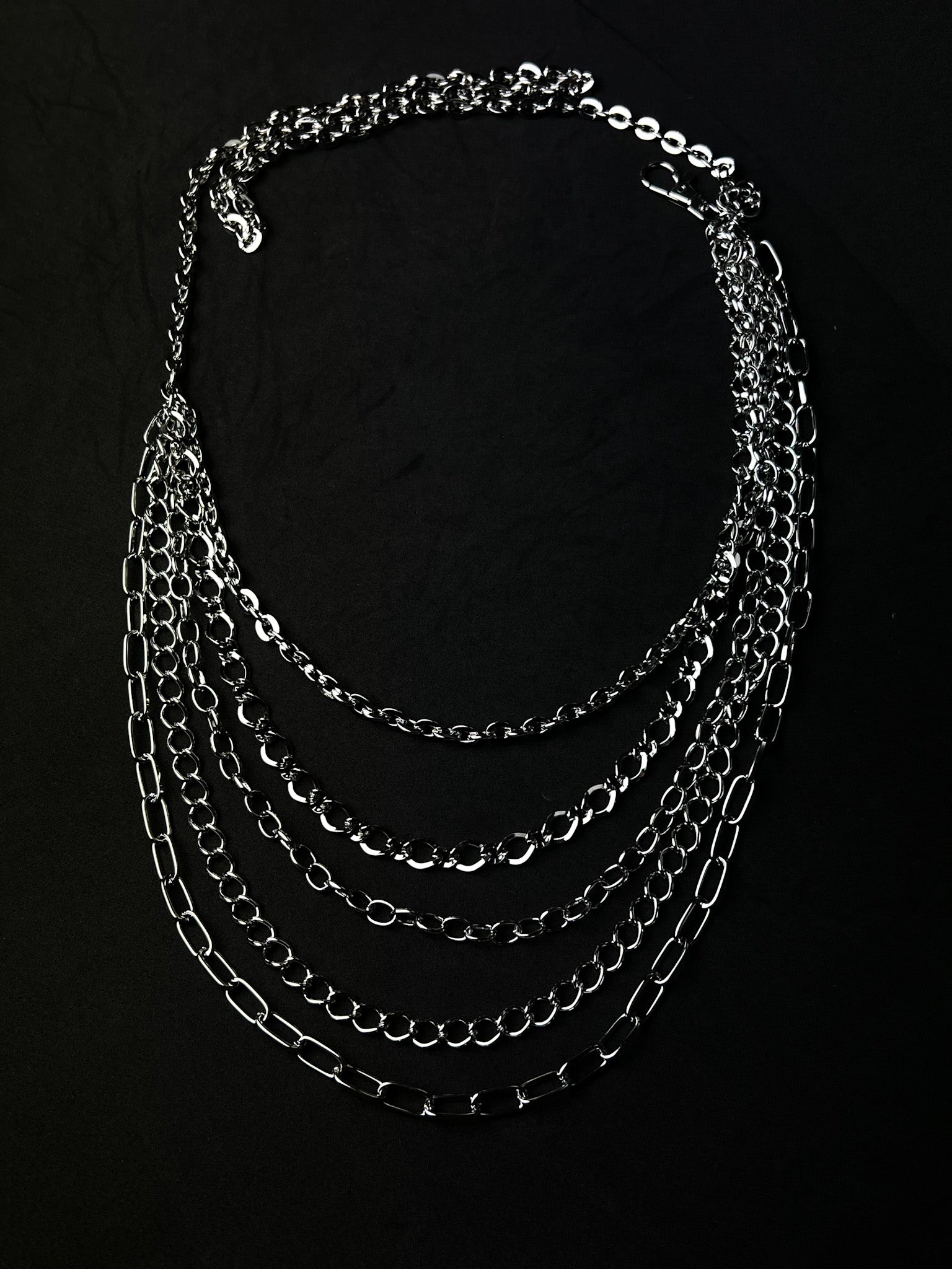 Cinto/Bodychain Correntes - Prata