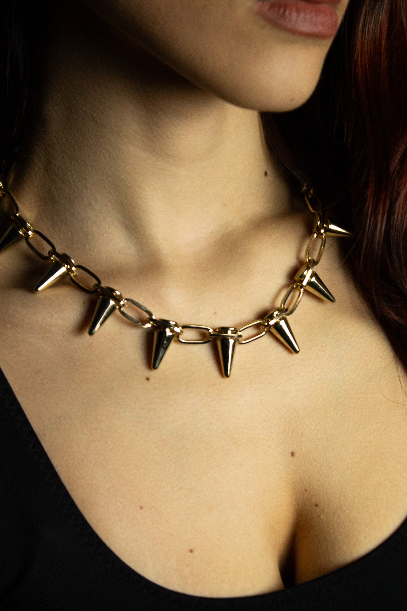 Colar Spikes - Dourado