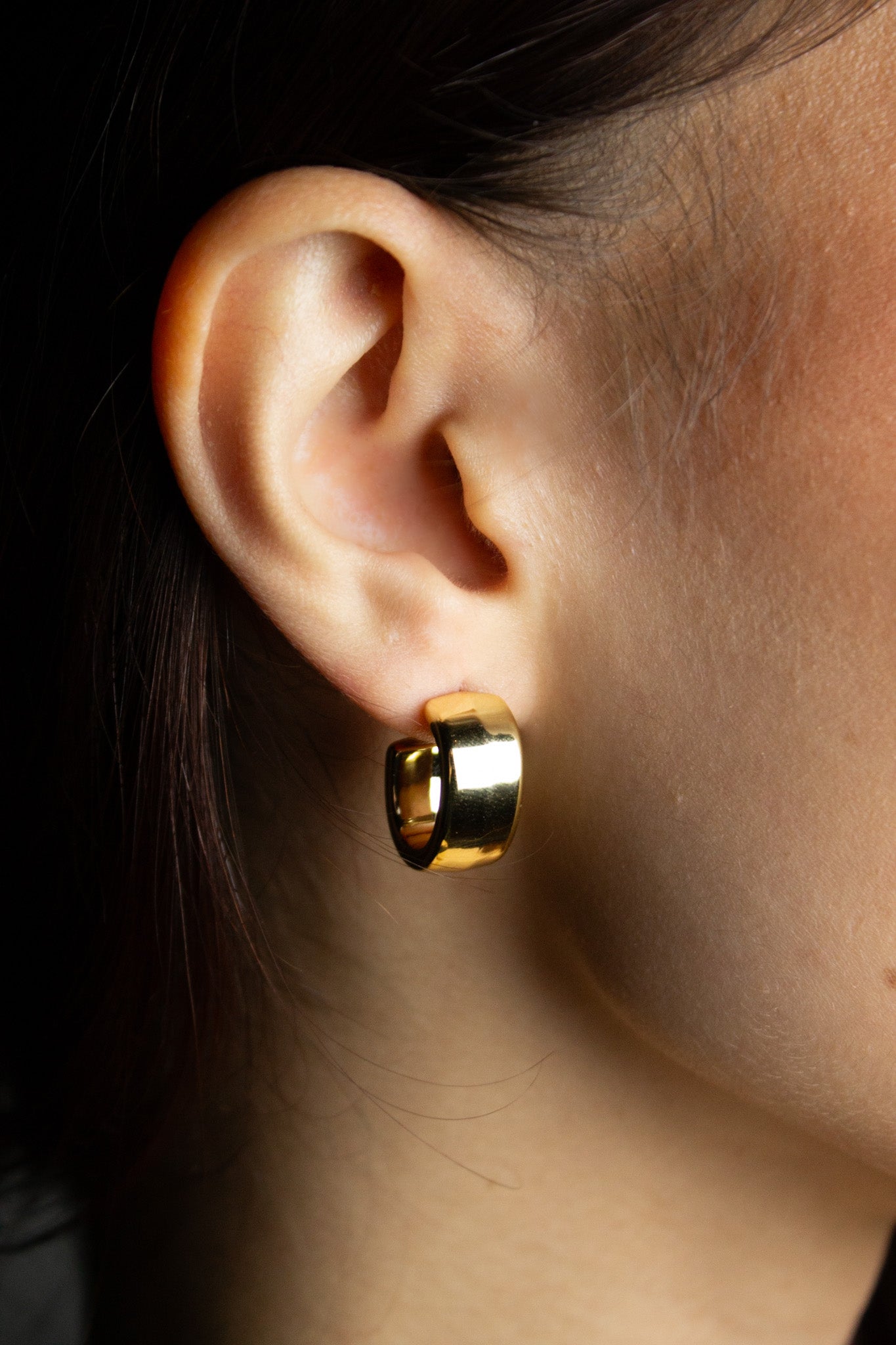 Brinco Argola Chunky Mini - Dourado