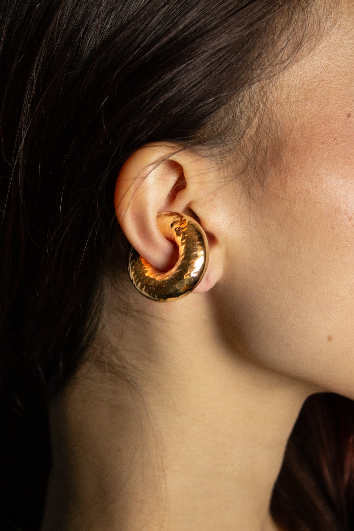 Piercing Fake Martelado - Dourado