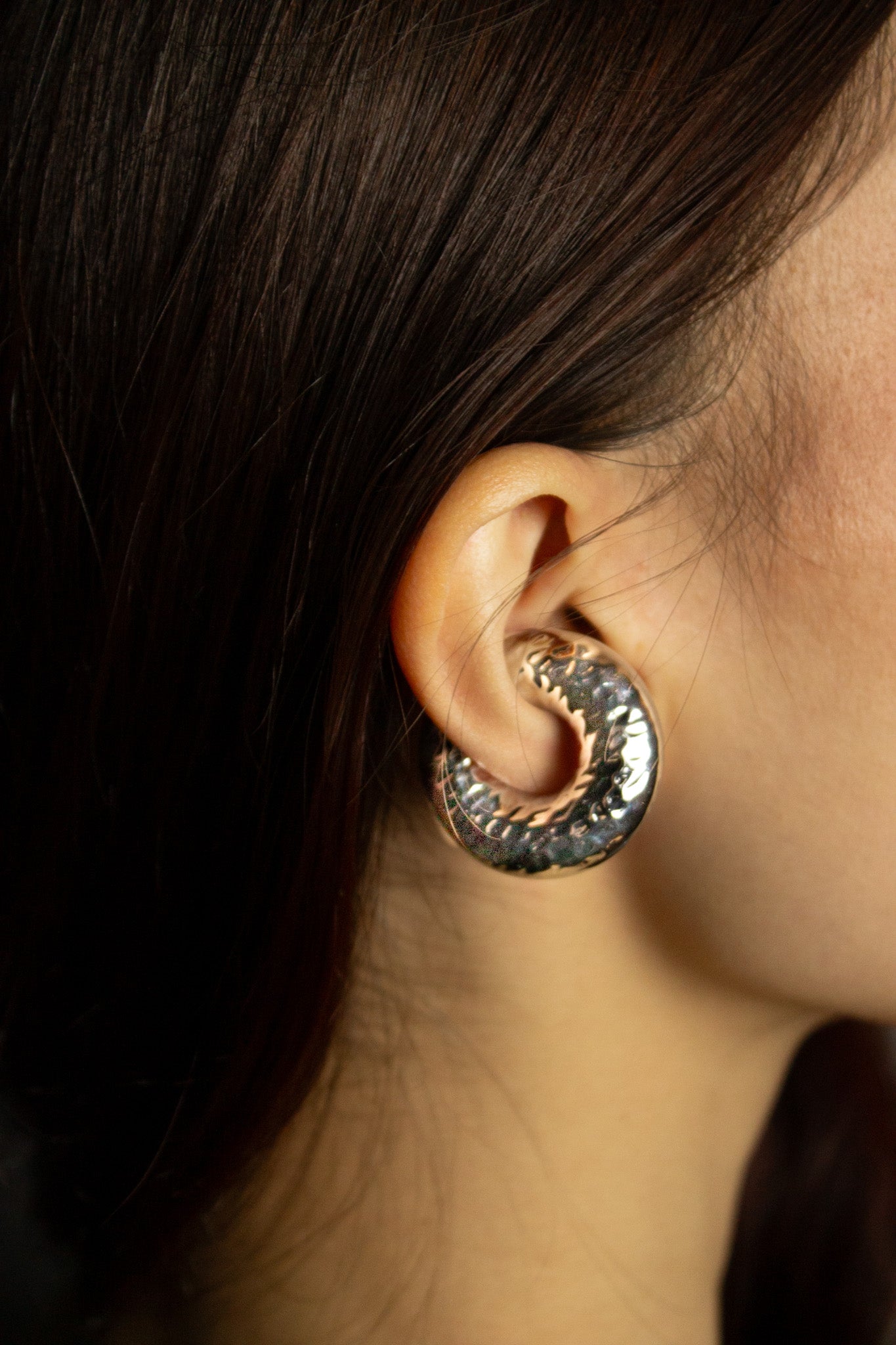 Piercing Fake Martelado - Prata