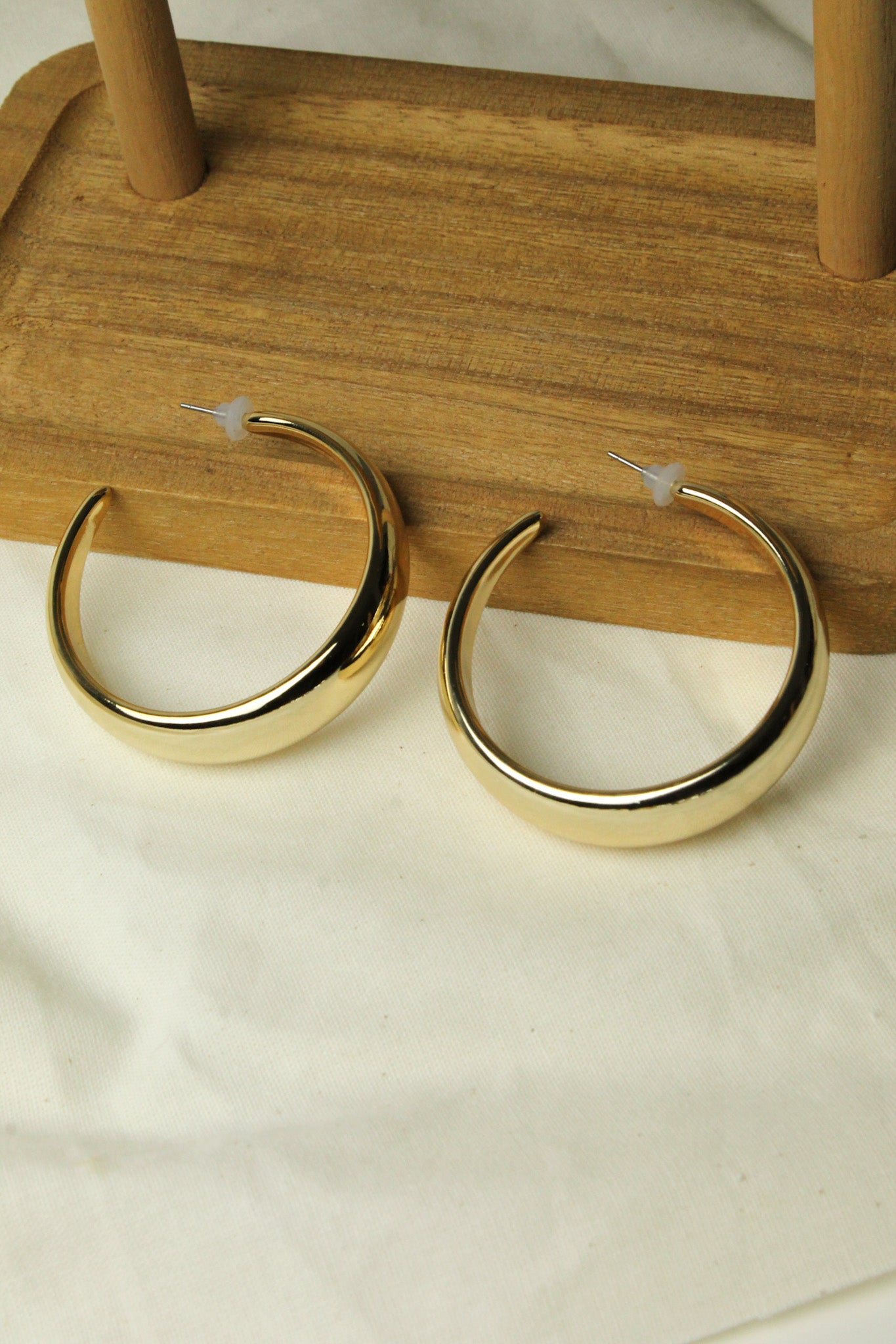 Brinco Argola Luna - Dourado