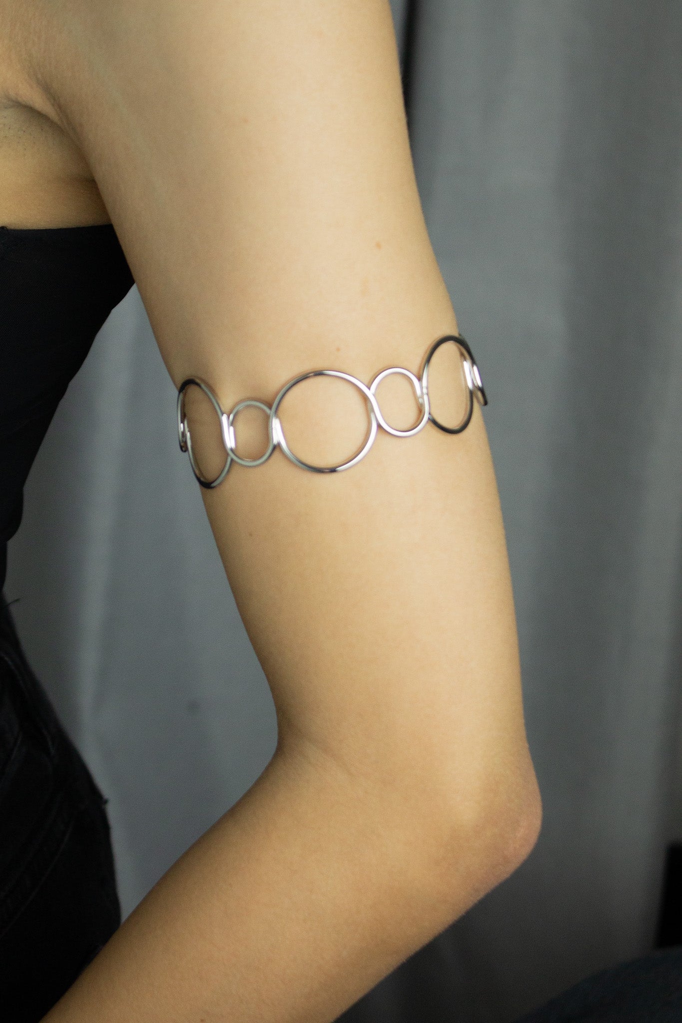 Bracelete Antebraço Aros - Prata