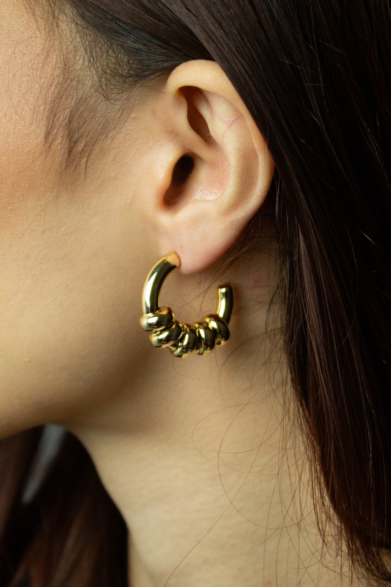 Brinco Argola Anello - Dourado