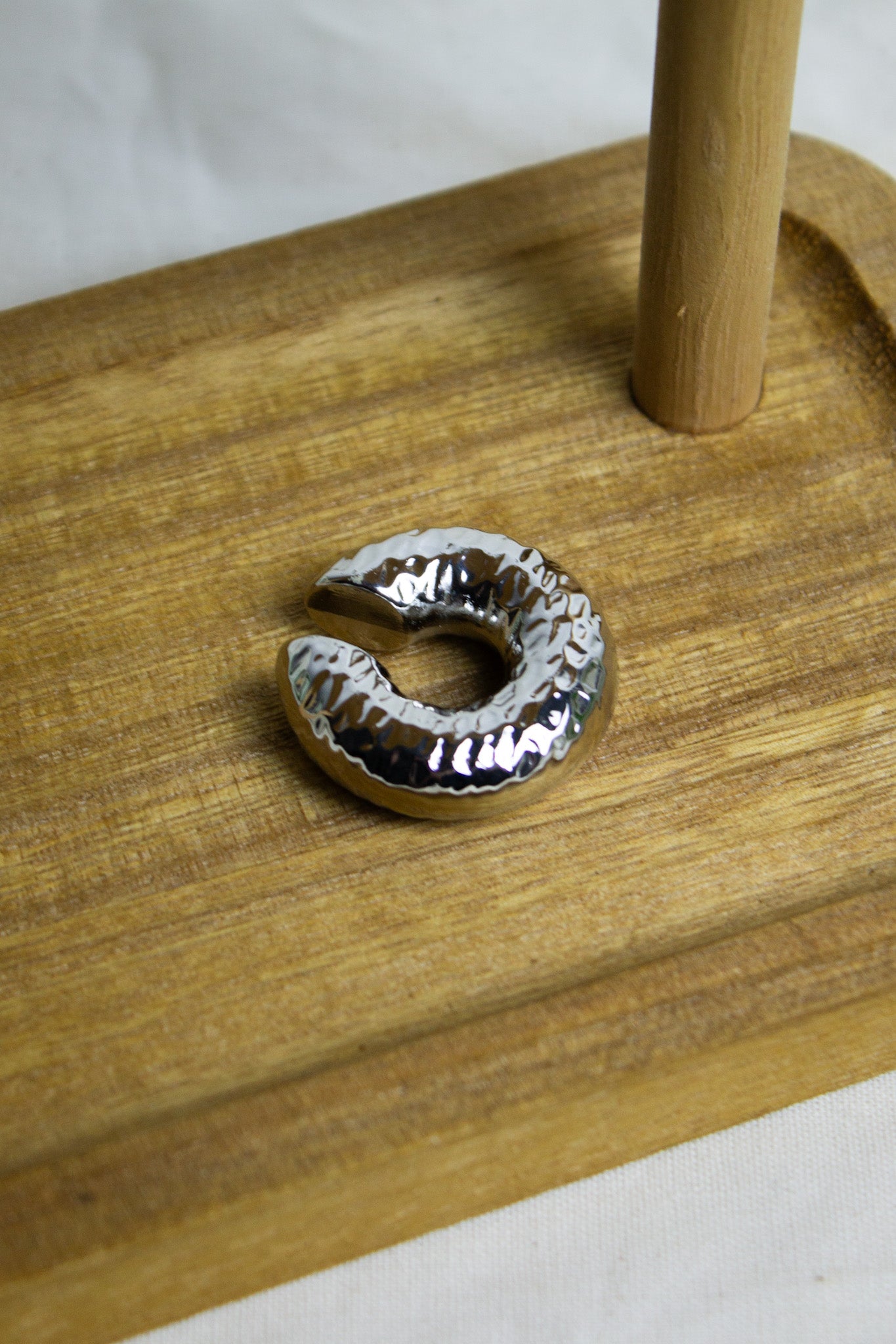 Piercing Fake Martelado - Prata